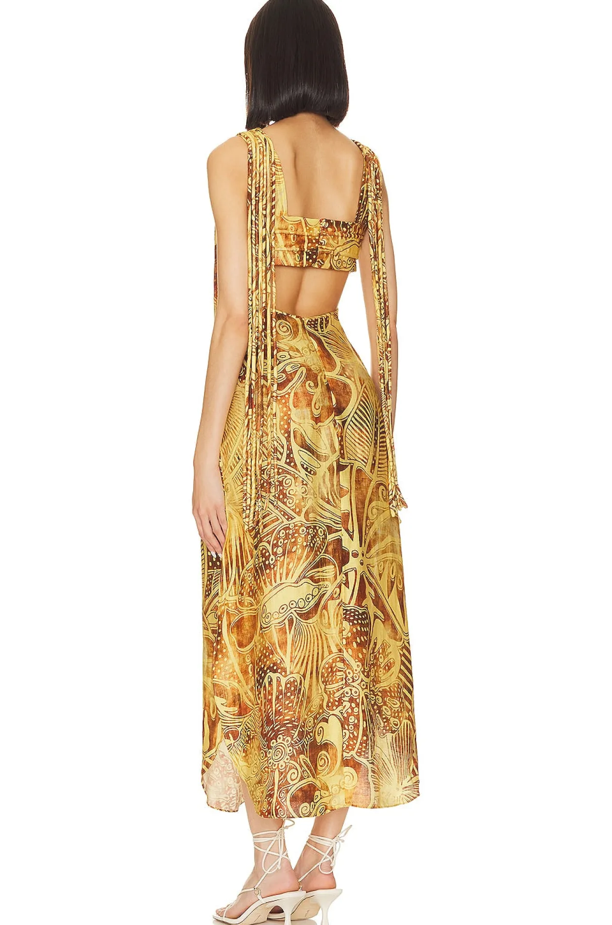 Alexis Zen Dress in Sand Garden