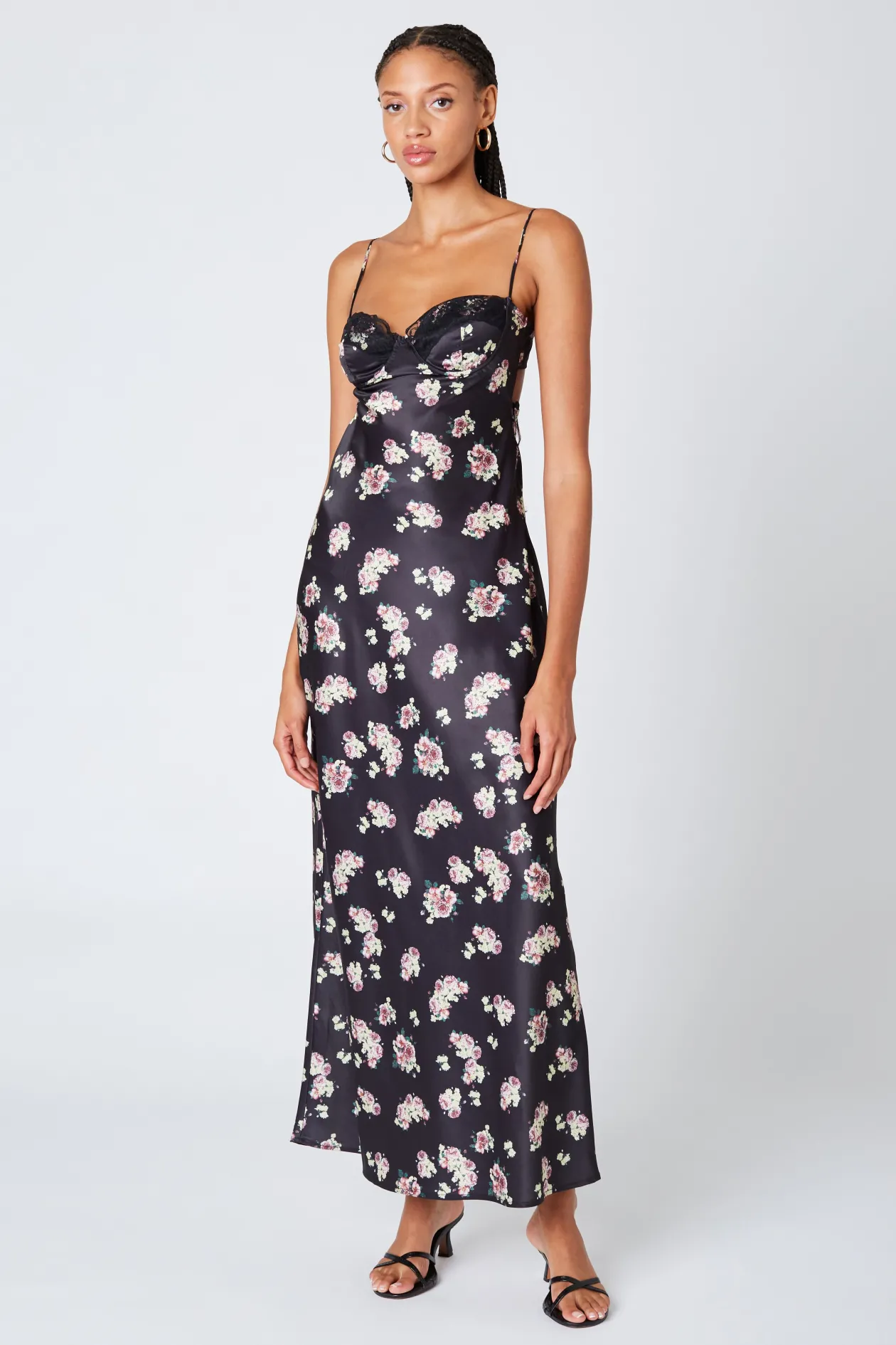 Alyna Floral Bustier Maxi Dress