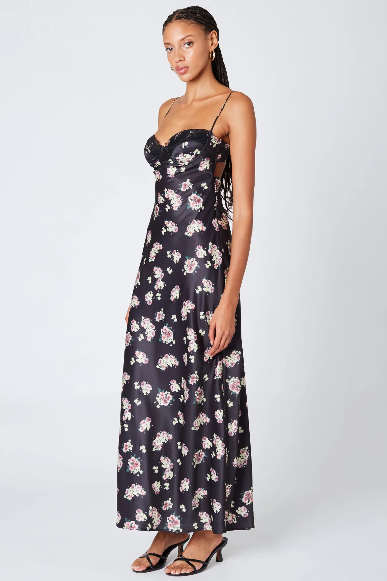 Alyna Floral Bustier Maxi Dress