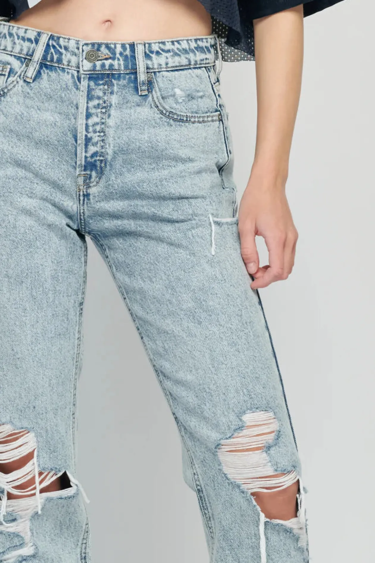 Bailey Vintage Wash Distressed Boyfriend