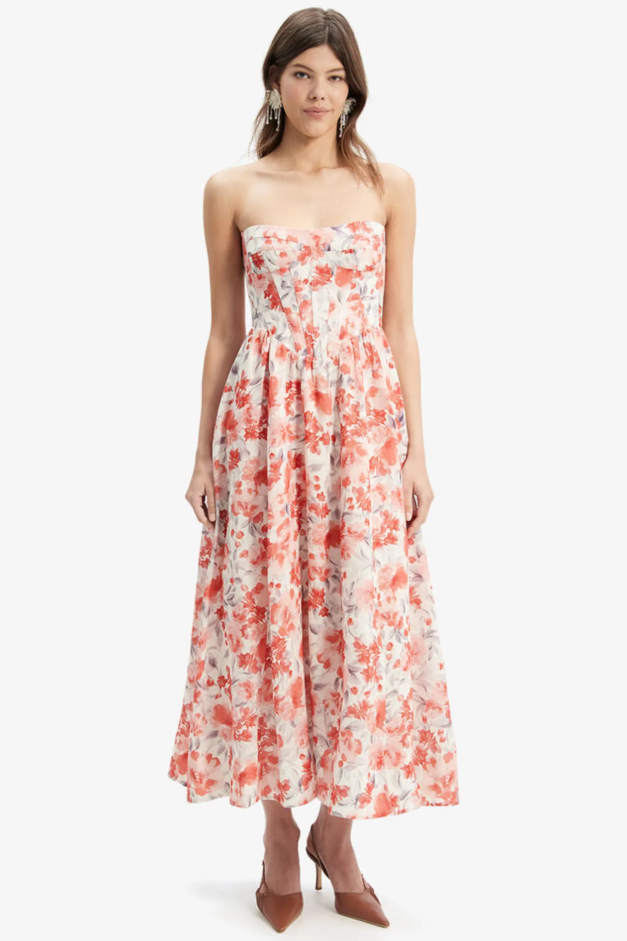 Bardot Lola Corset Midi Dress