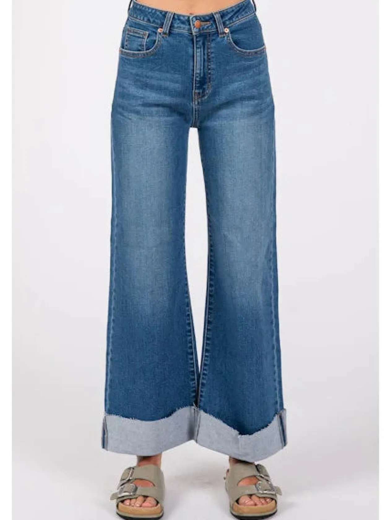 Bianca A-Line Wide Cuff Jean