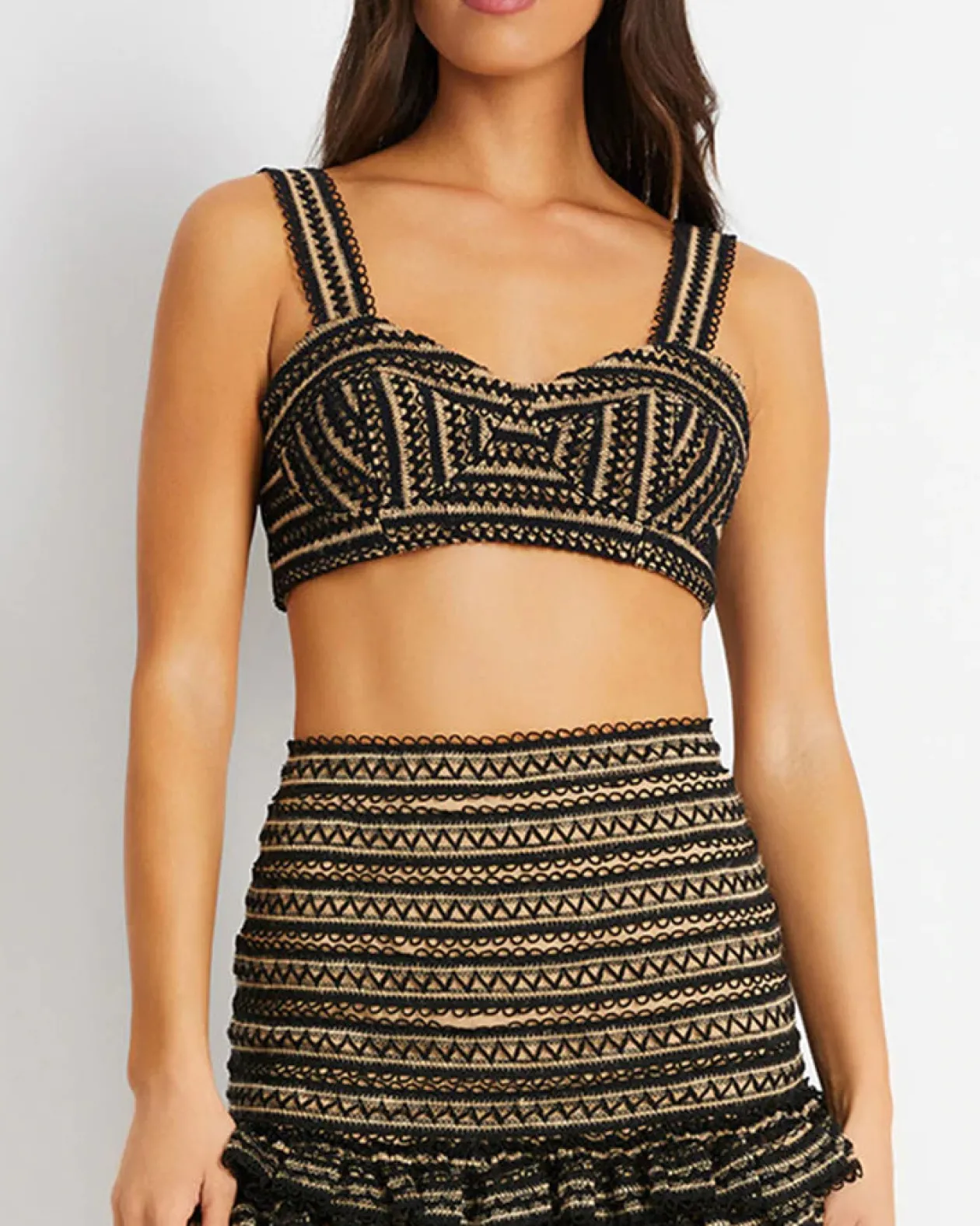 Black Crochet Trim Bralette