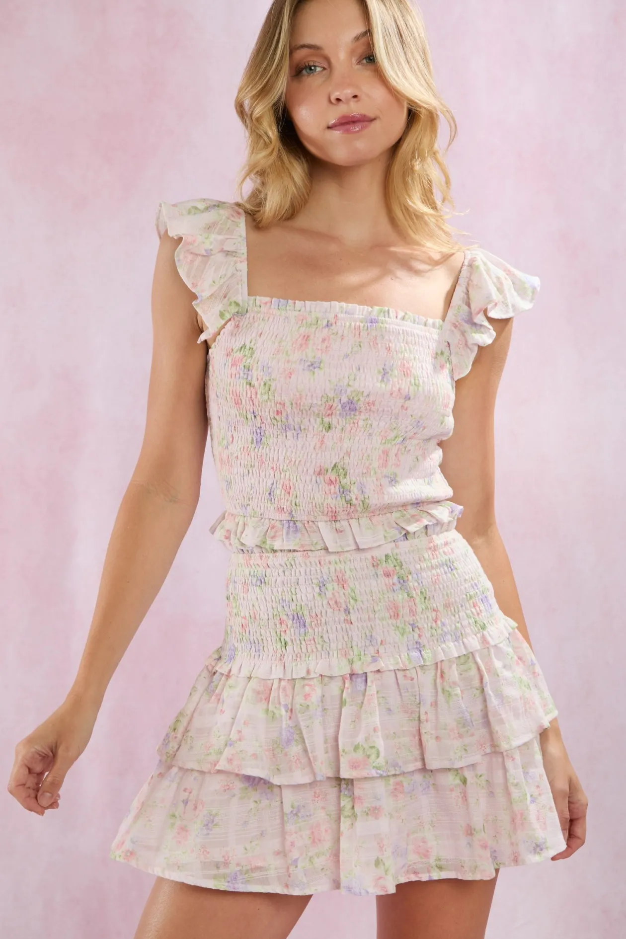 Carolina Smocked Crop Top