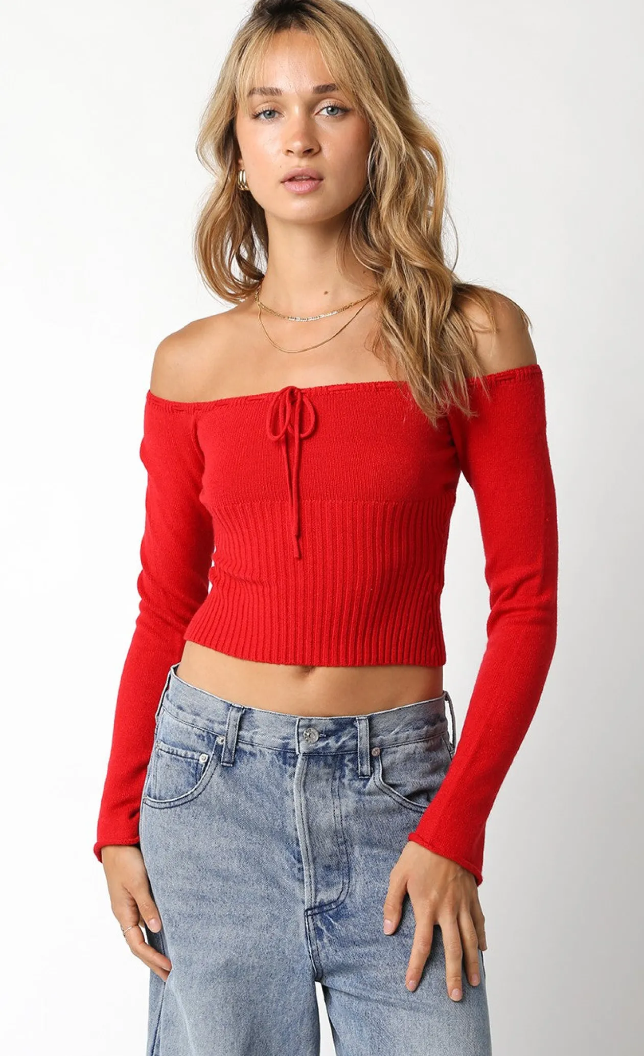 Carrie Off Shoulder Sweater