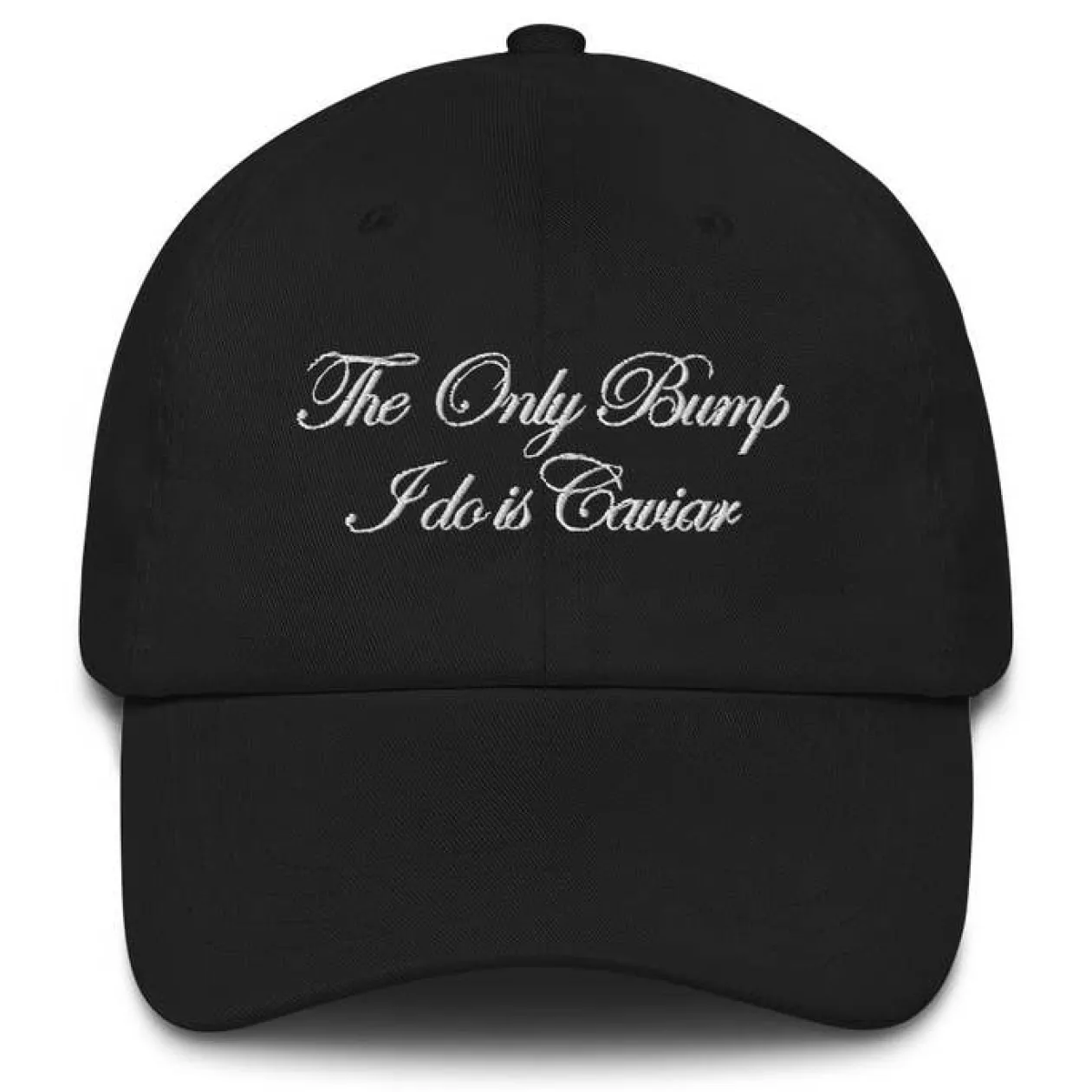 Caviar Bump Cap in Black