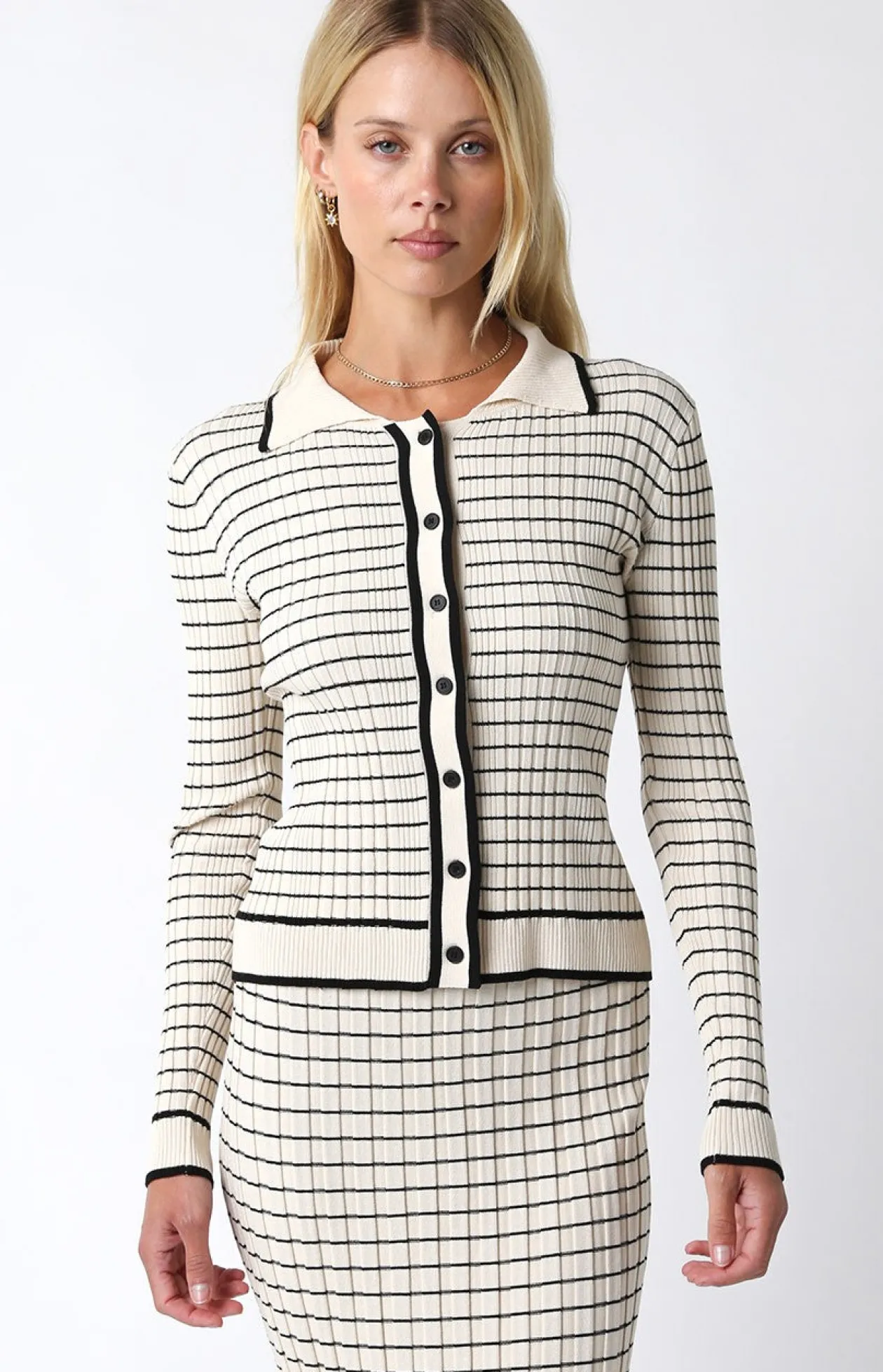 Celine Sweater in Cream and Black