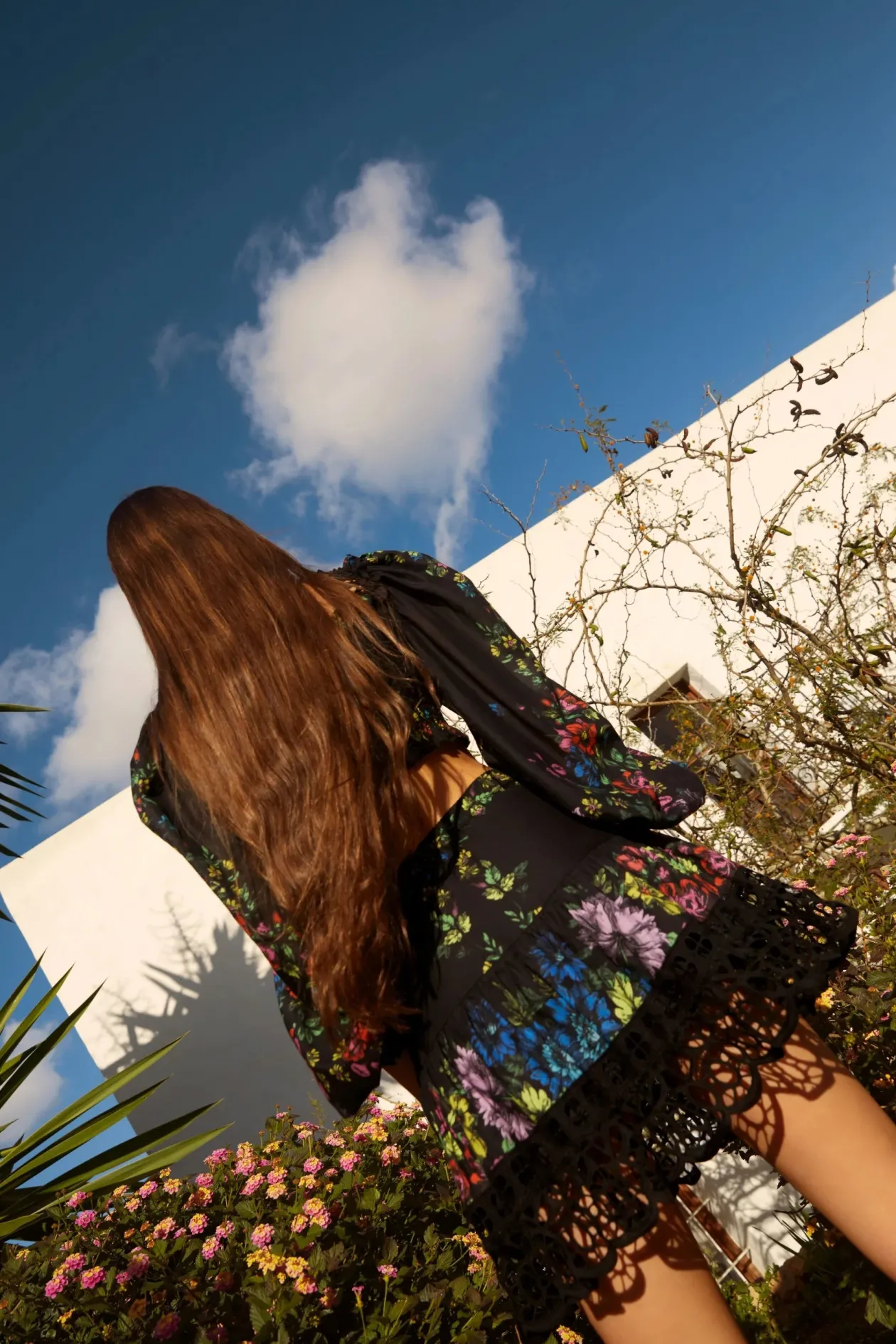 Charo Ruiz Ibiza Eibis Short Skirt in Garden Black