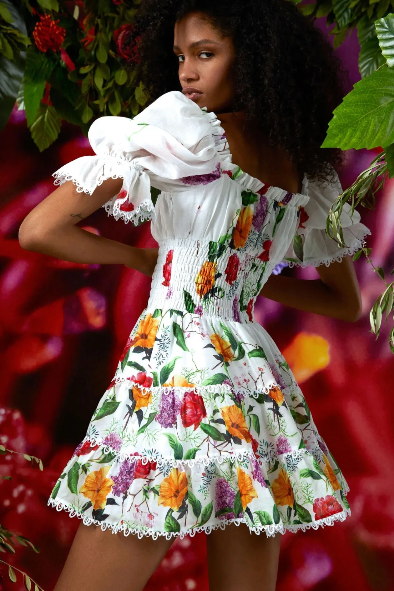 Charo Ruiz Ibiza Giulia Floral Print Mini Dress