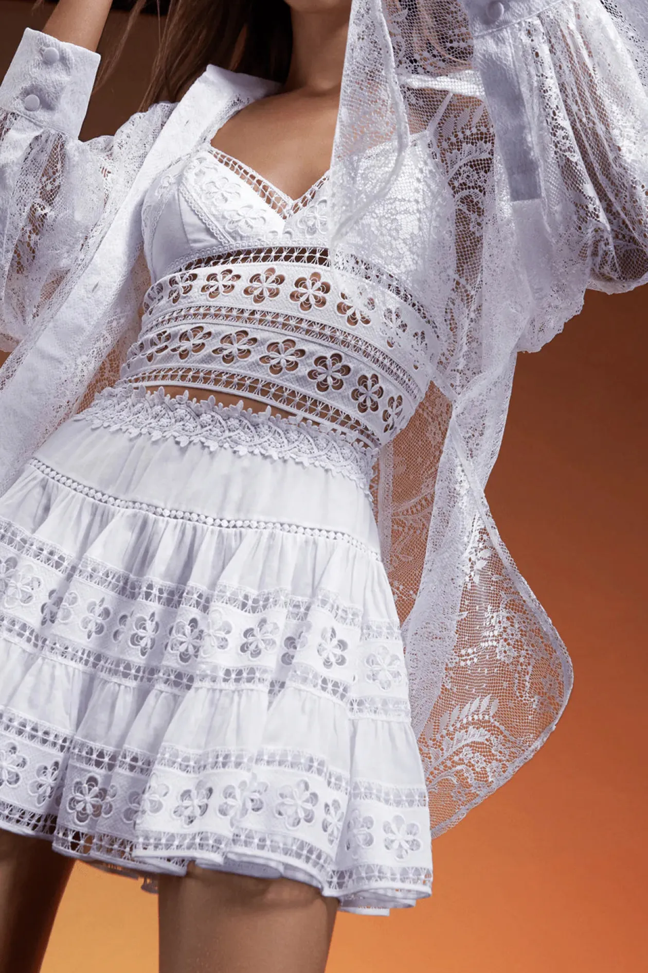 Charo Ruiz Lea Skirt in White