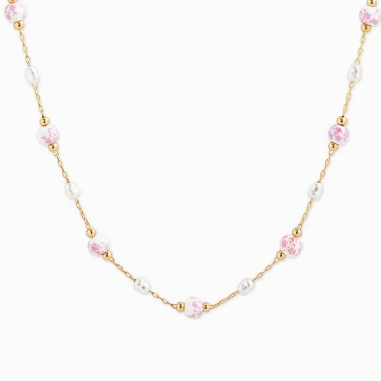 Chinoiserie & Pearls Necklace
