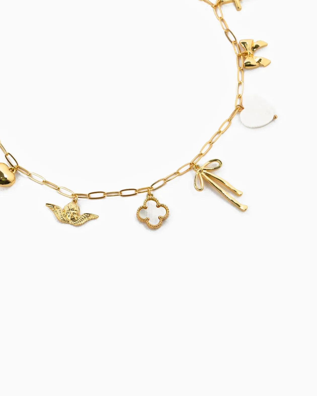 Chunky Bow Charm Necklace