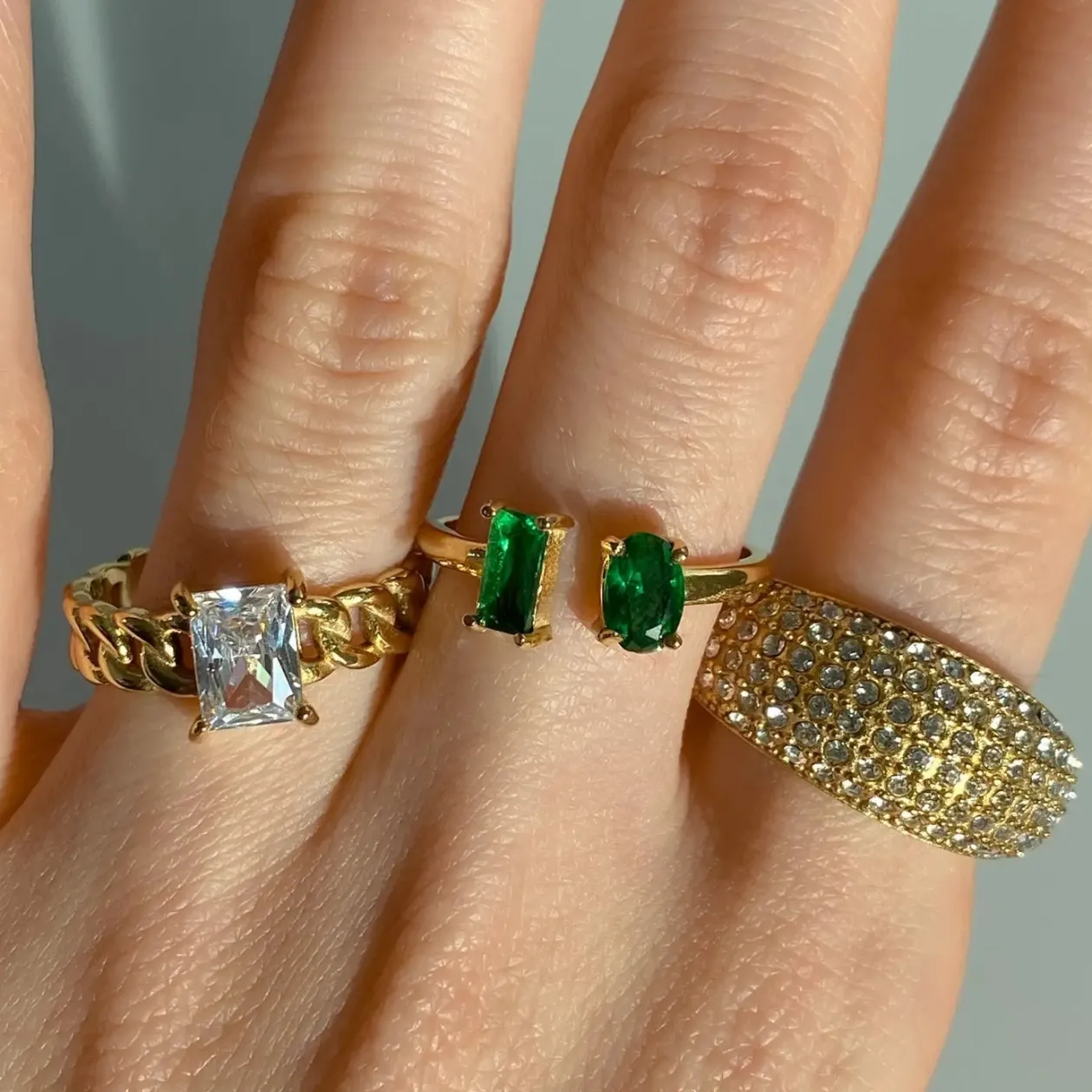 Clear Stone Midori Ring