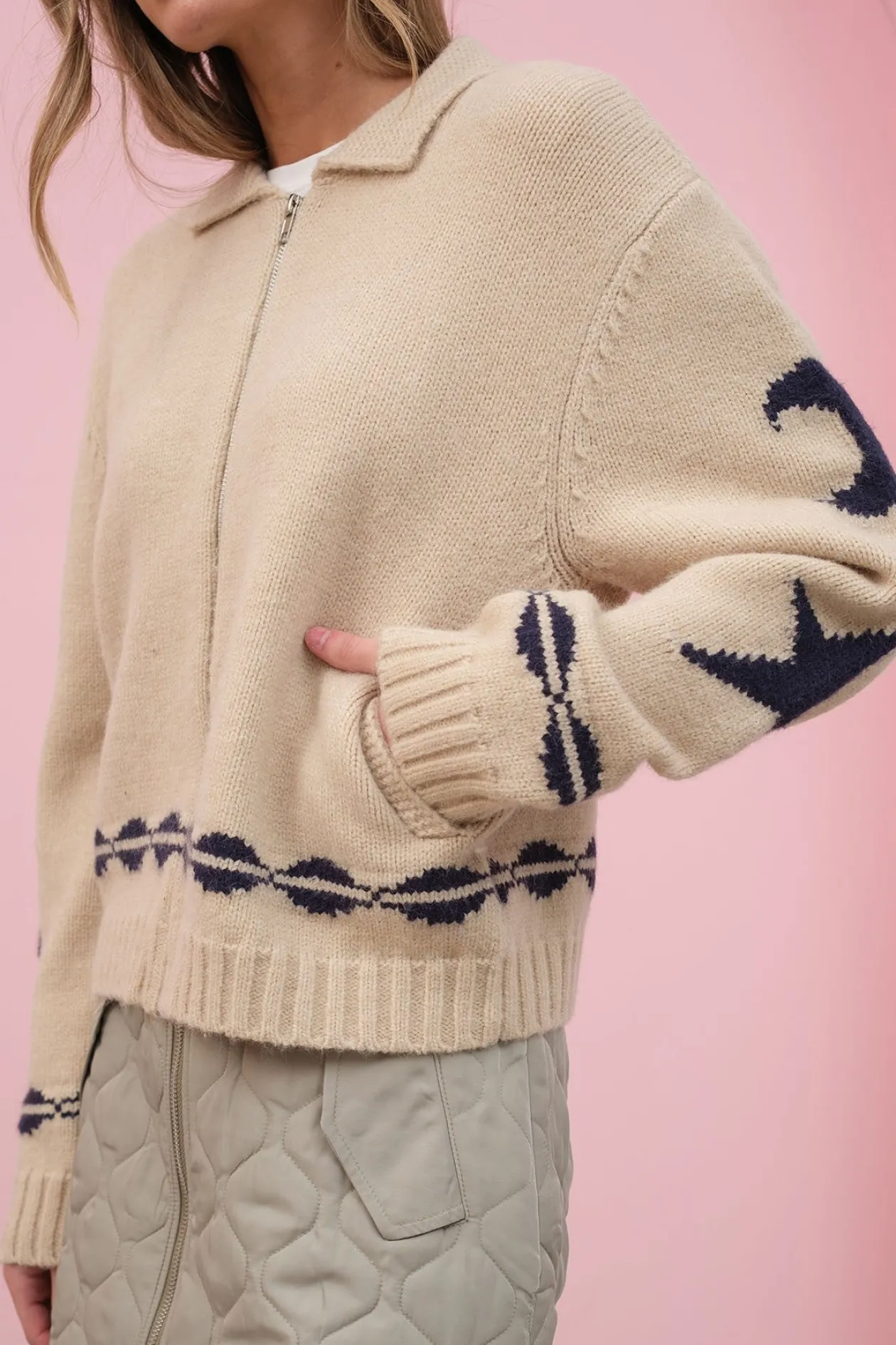 Constellations Zip-up Sweater