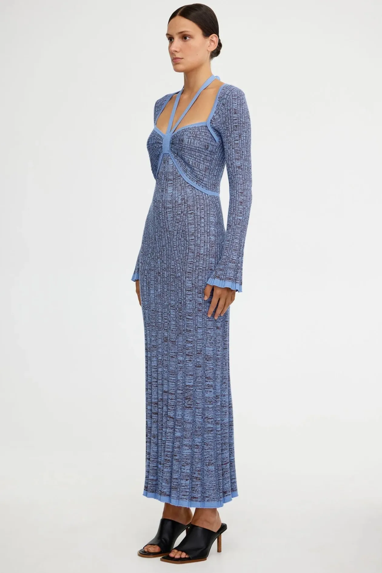 Dua Maxi Dress in Periwinkle Marle
