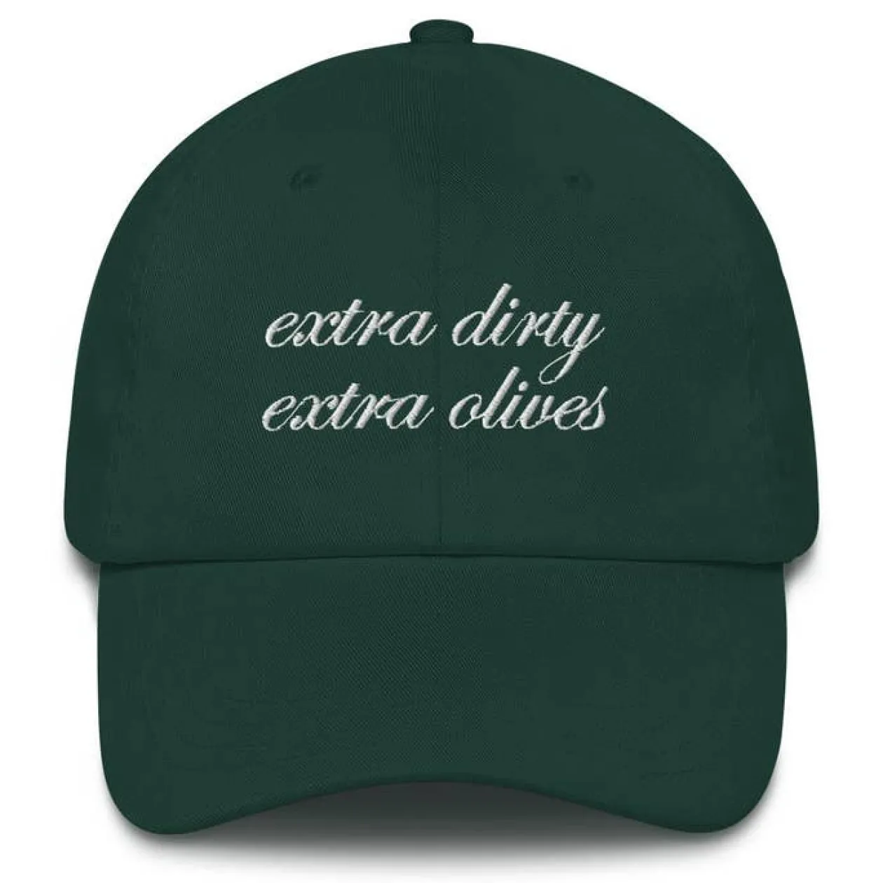 Extra Dirty, Extra Olives Cap in Green