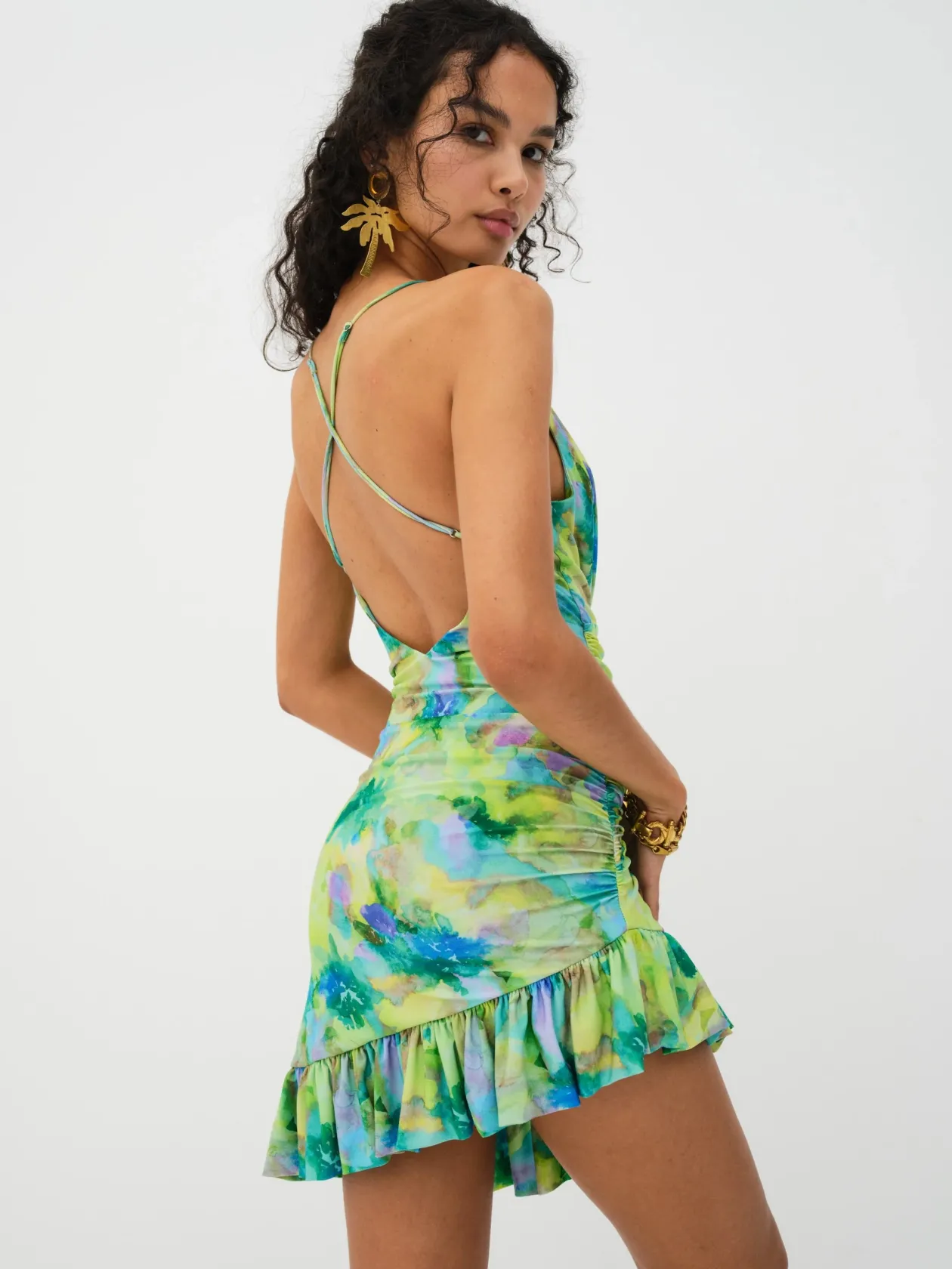 For Love & Lemons Aster Mini Dress