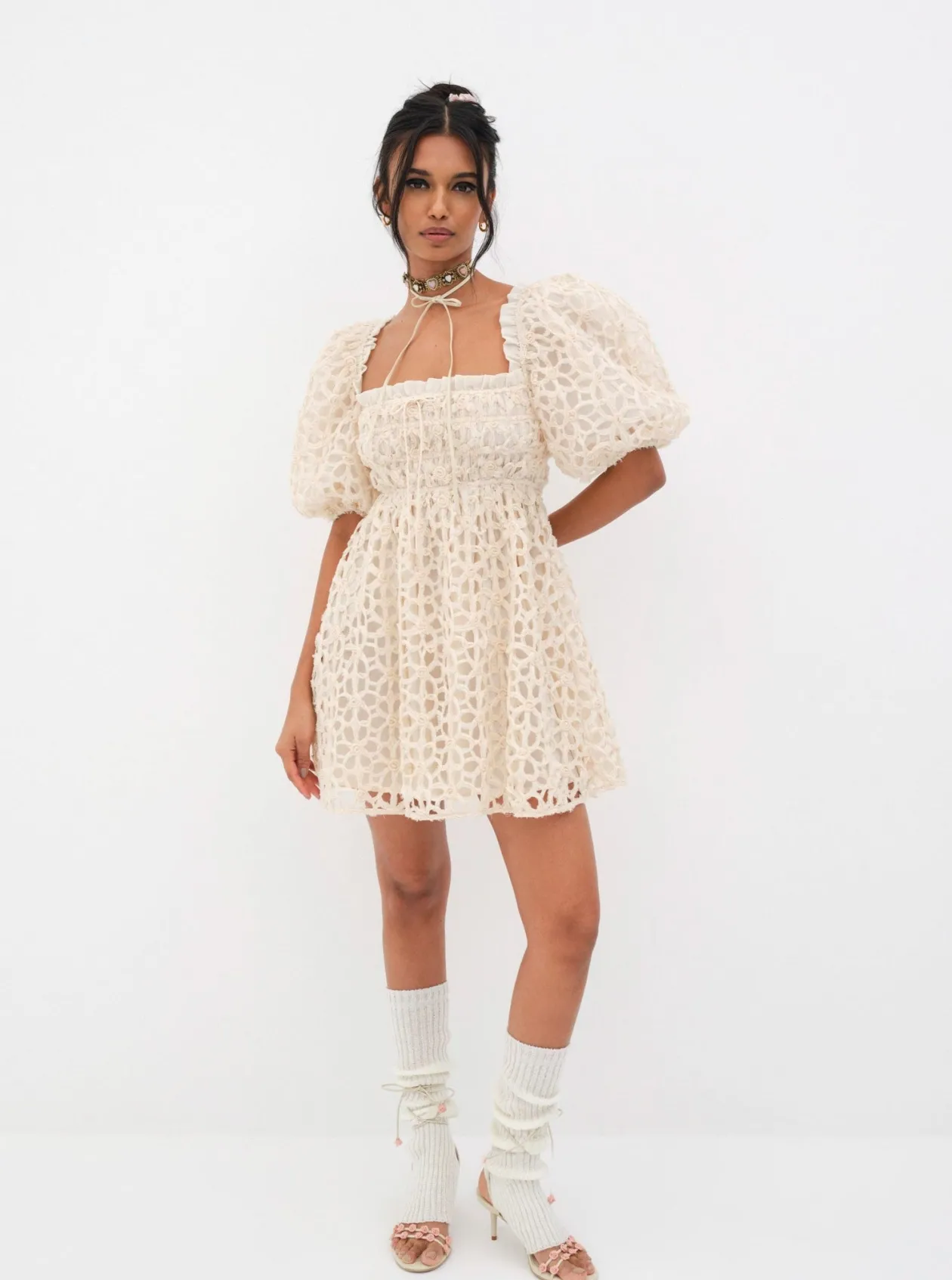 For Love & Lemons Brooke Mini Dress