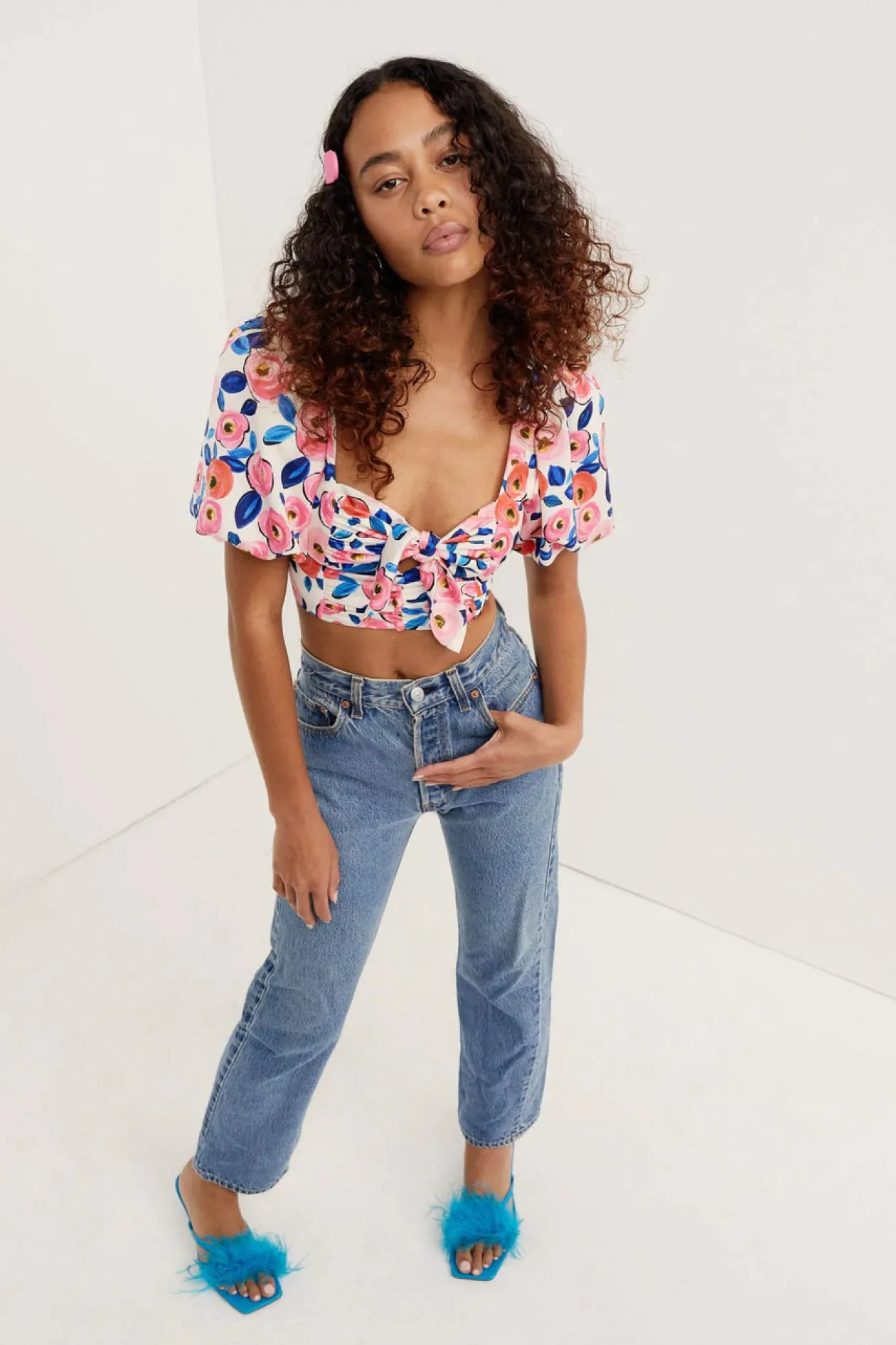 For Love & Lemons Gianna Crop Top