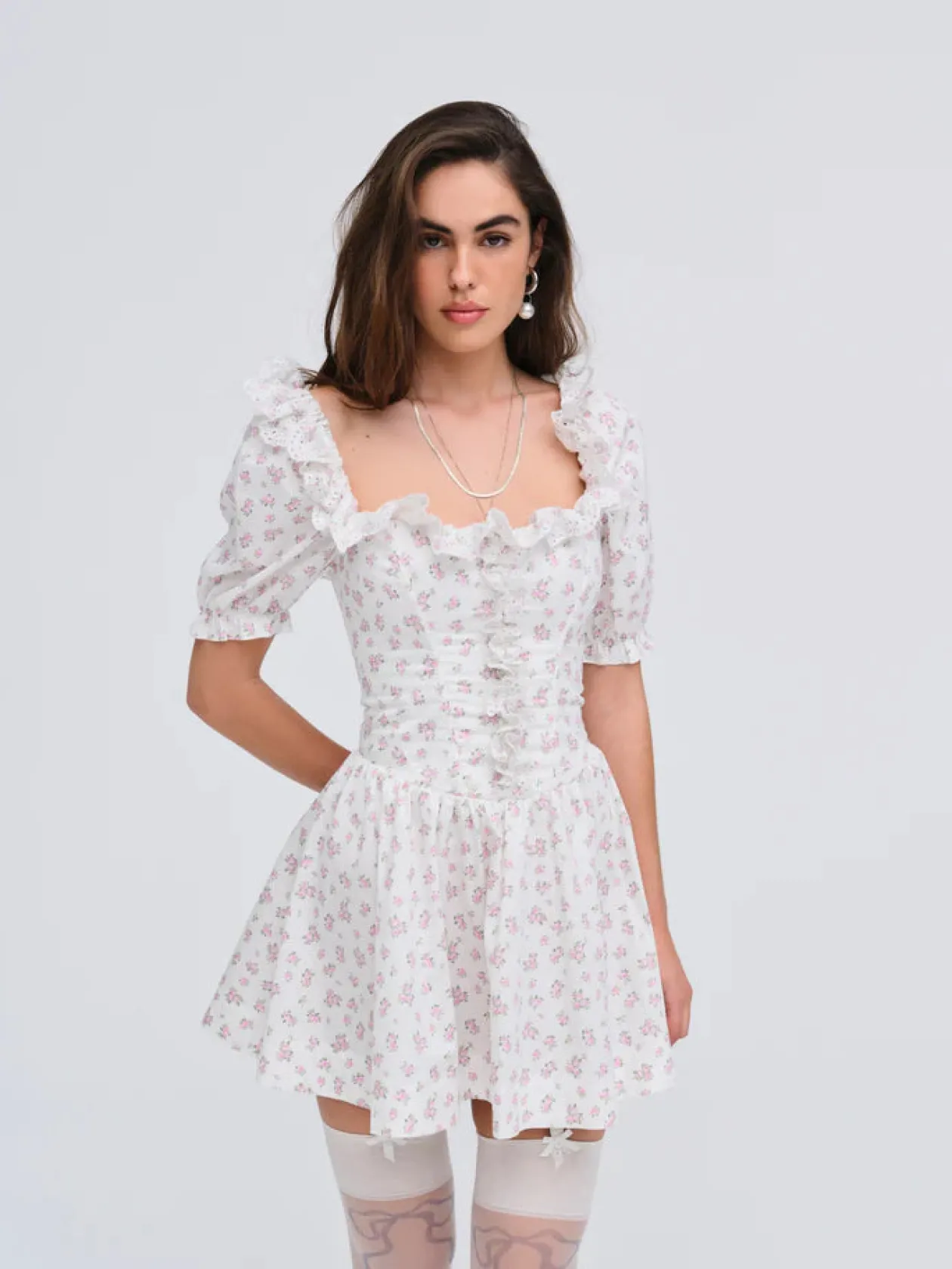 For Love & Lemons Noam Mini Dress