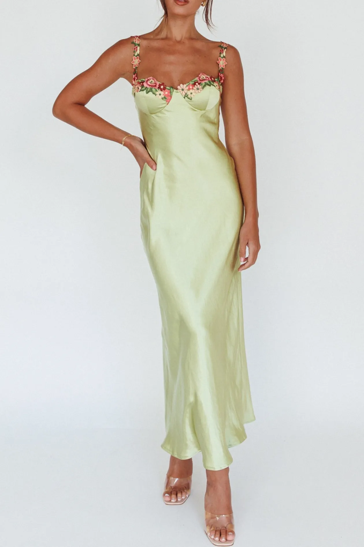 Forest Fairy Embroidered Maxi Dress