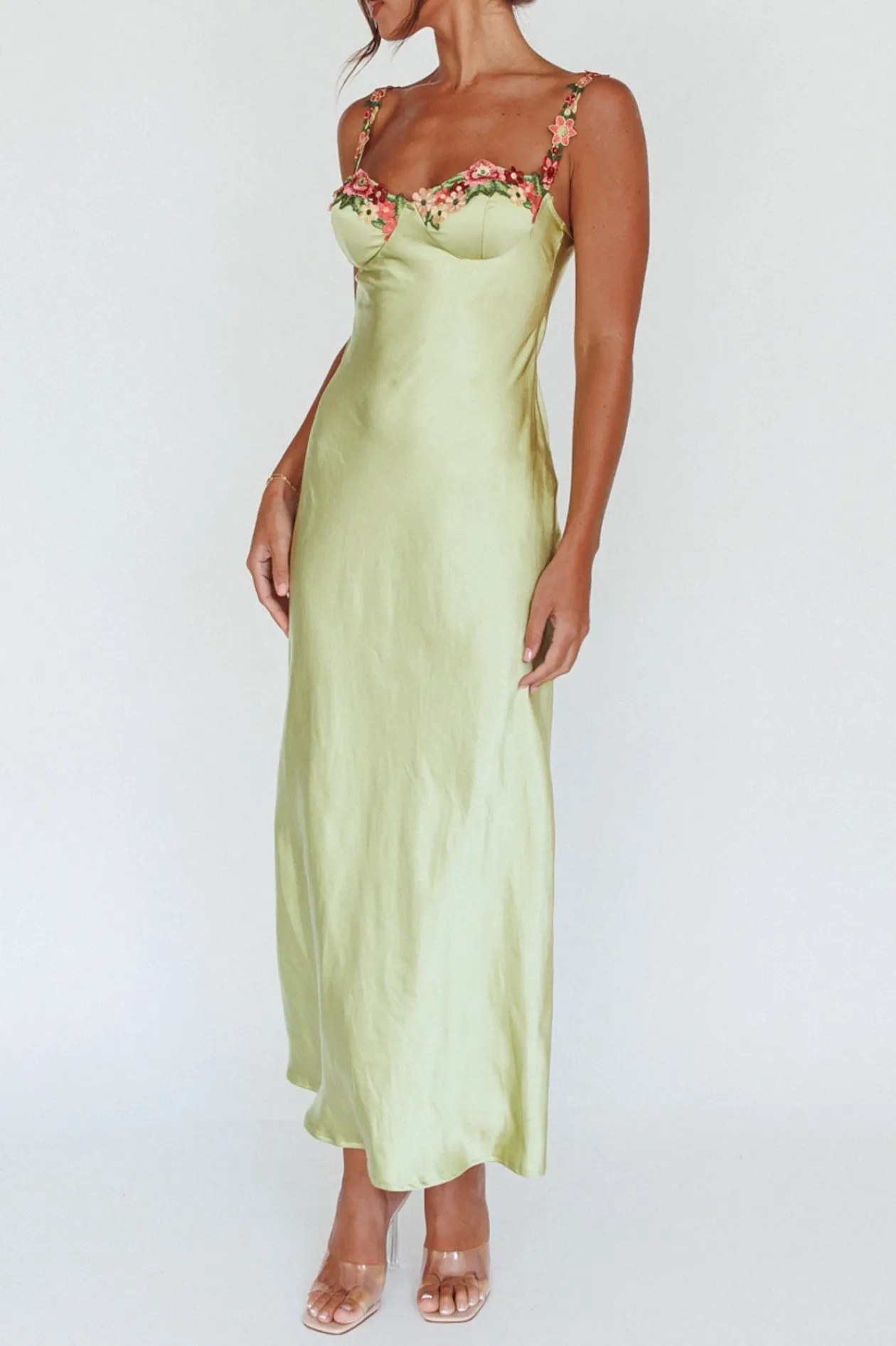 Forest Fairy Embroidered Maxi Dress
