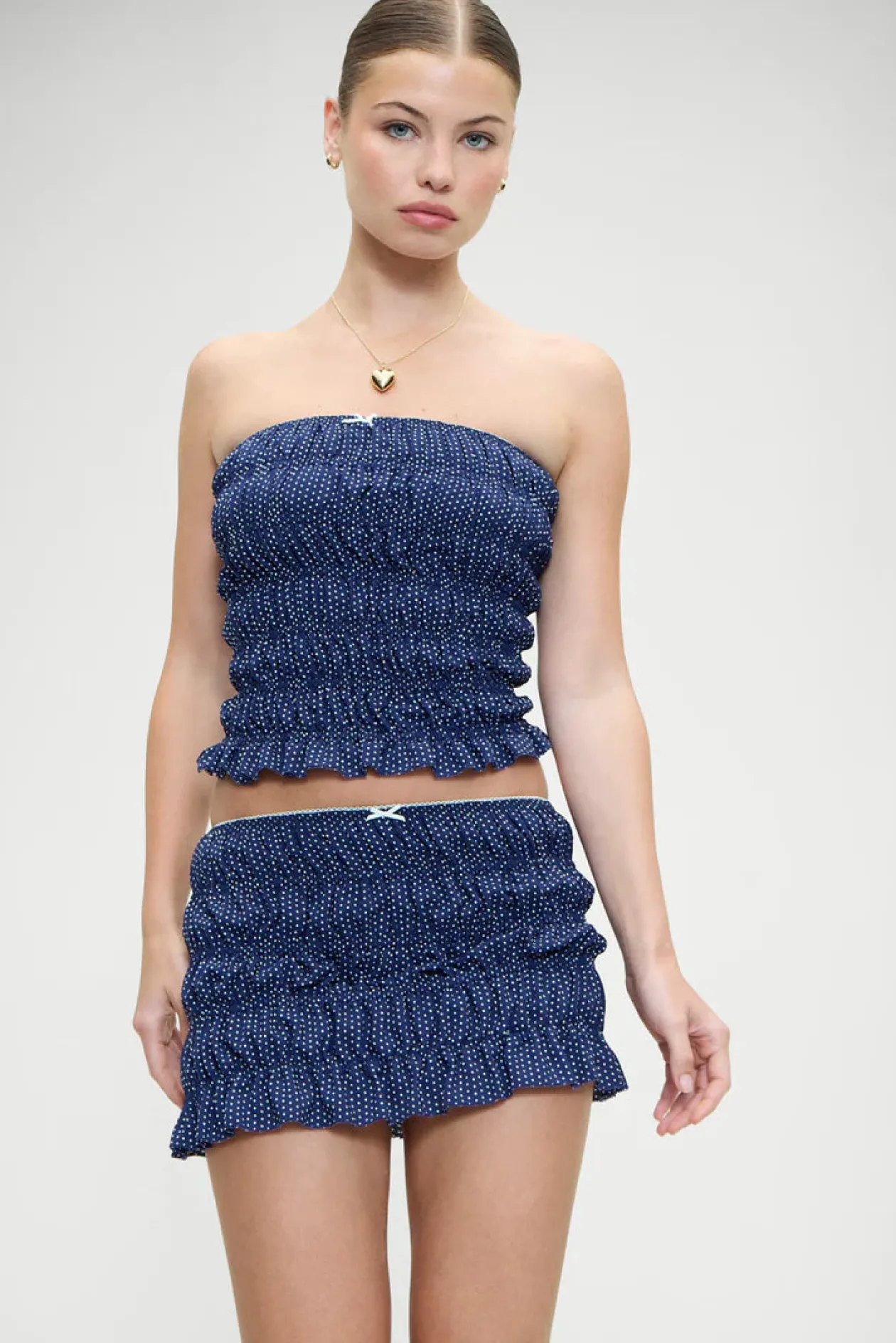 Frankies Bikinis Jolie Crepe Strapless Top