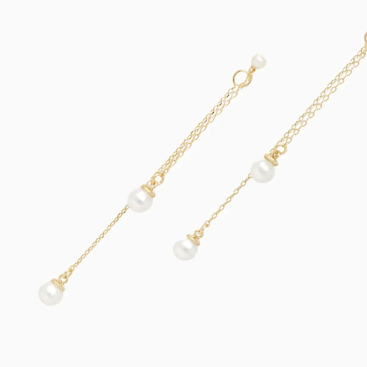 Front & Back Layered Pearl Drop Earrings