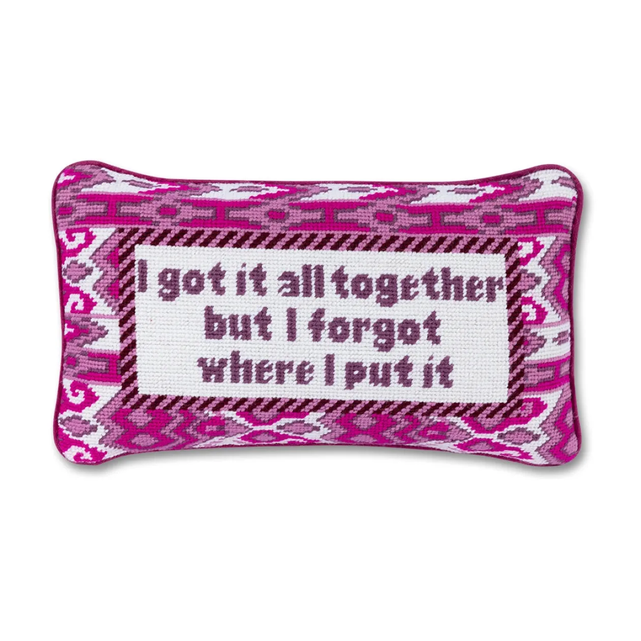 Got It All Together Needlepoint Pillow