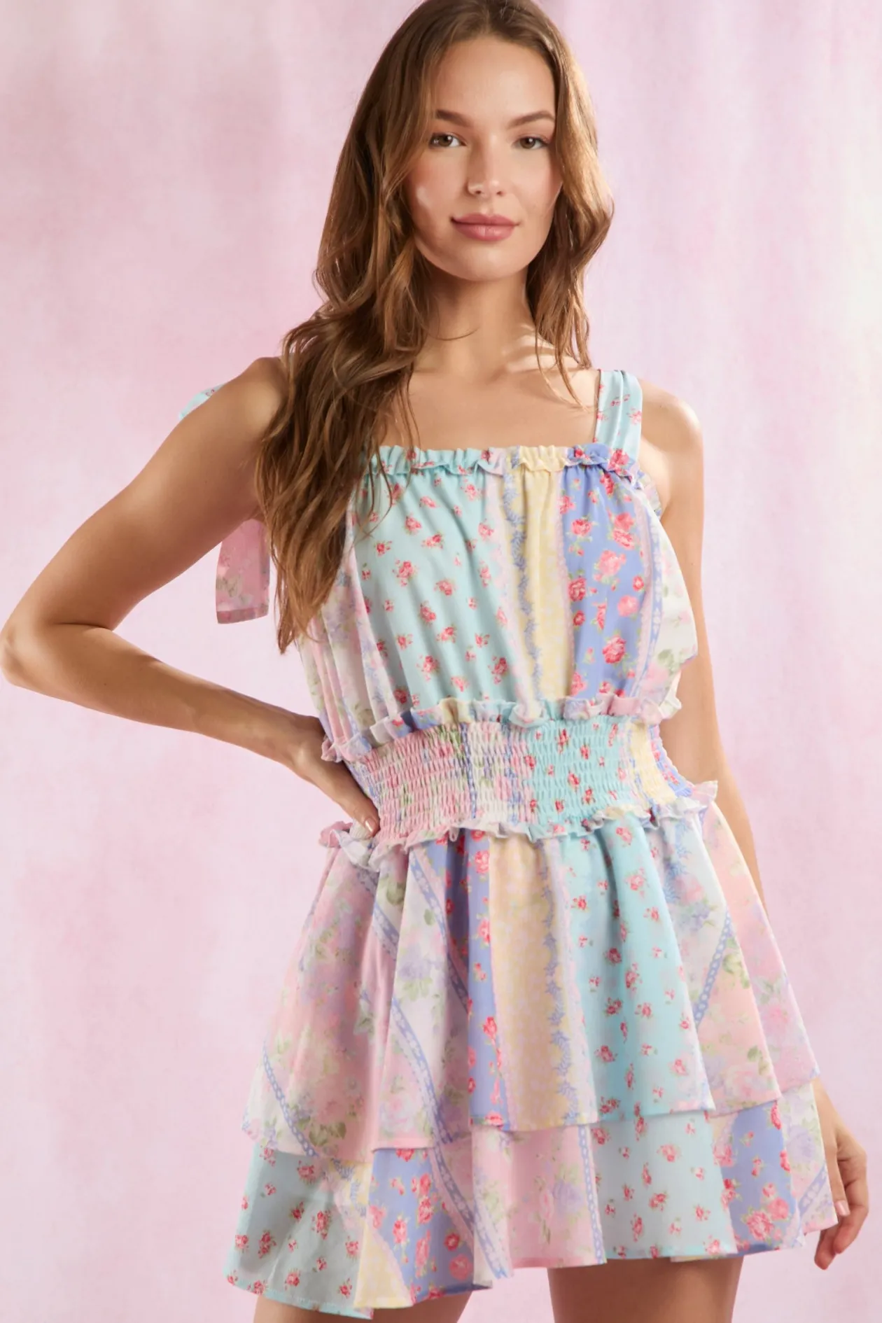 Gracie Patchwork Romper