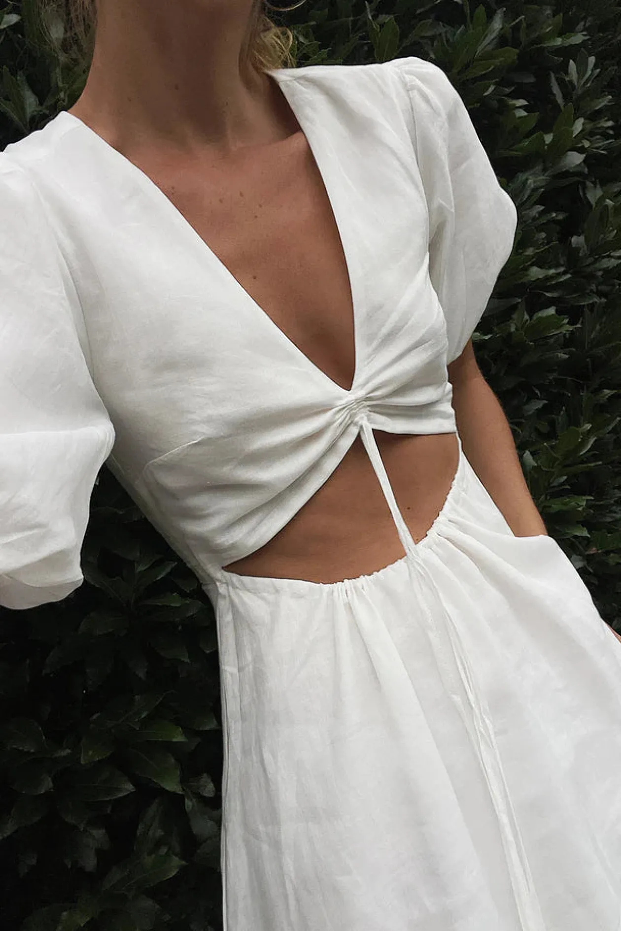 Hansen & Gretel Cordelia Midi Dress in Ivory