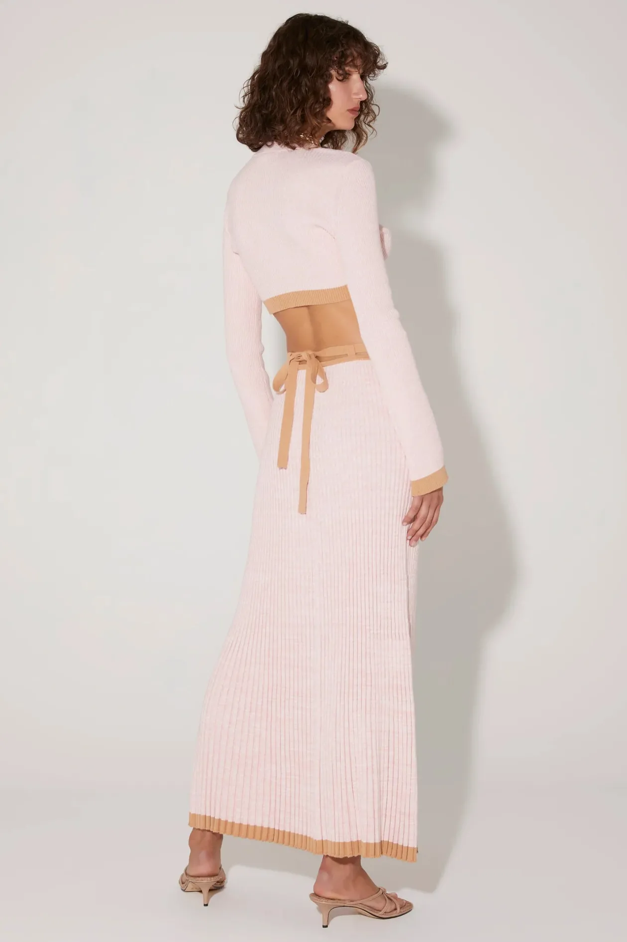 Hansen + Gretel Harriet Knit Cropped Cardigan in Dusk