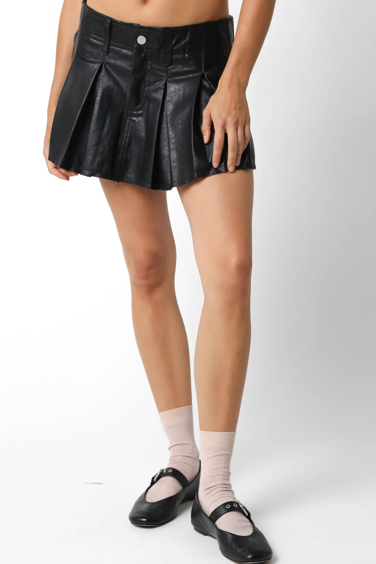 HOT TO GO! Vegan Leather Skirt