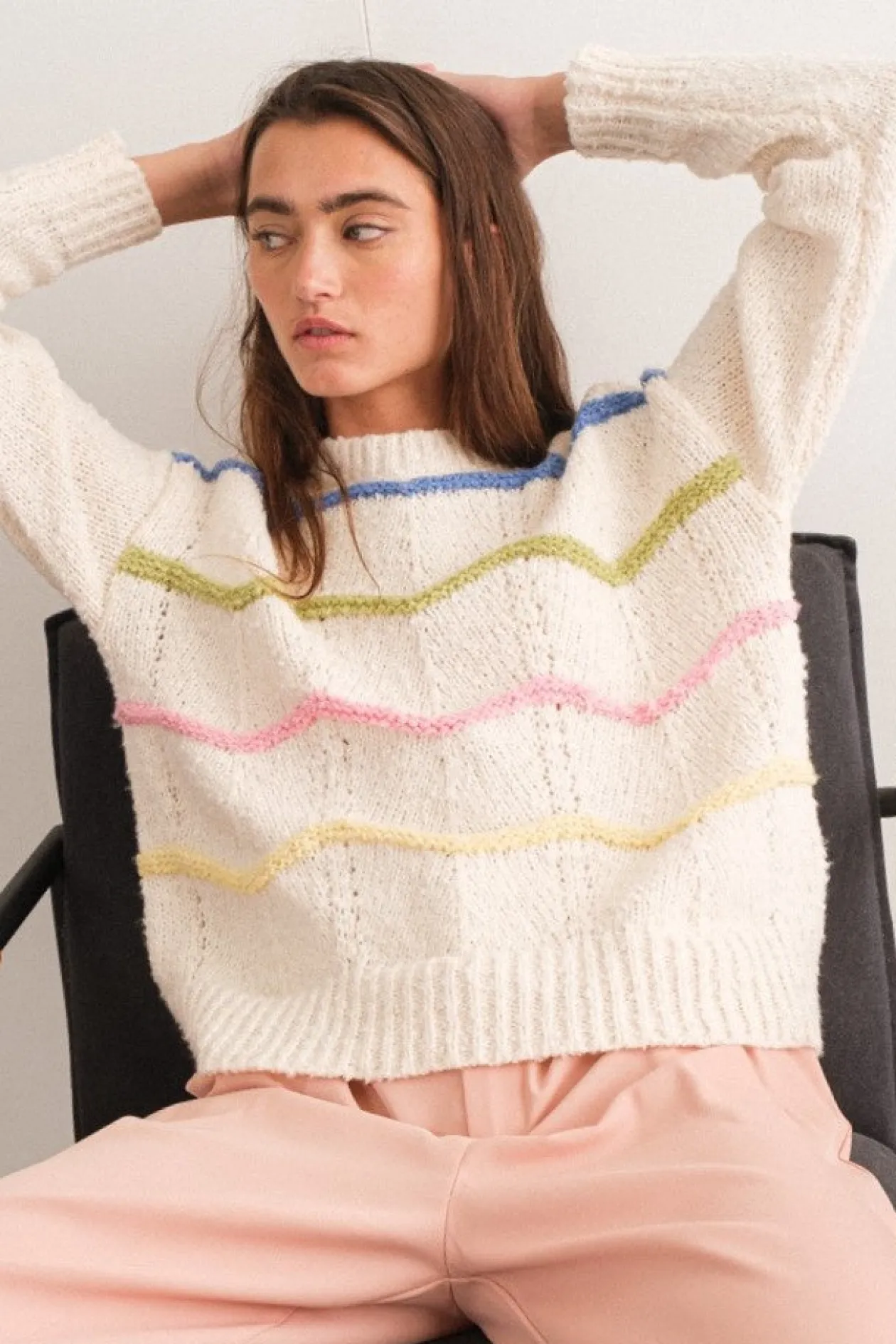 It's All Wavy Baby Pullover