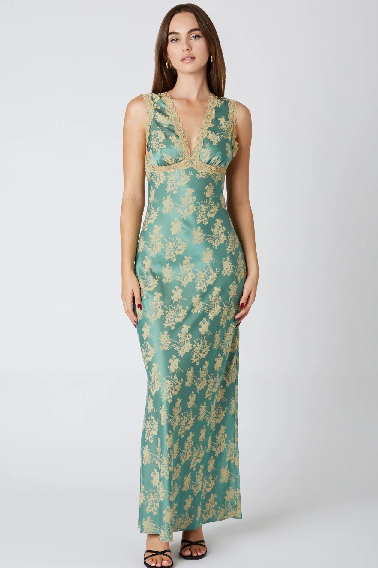 Jade Dream Slip Maxi Dress