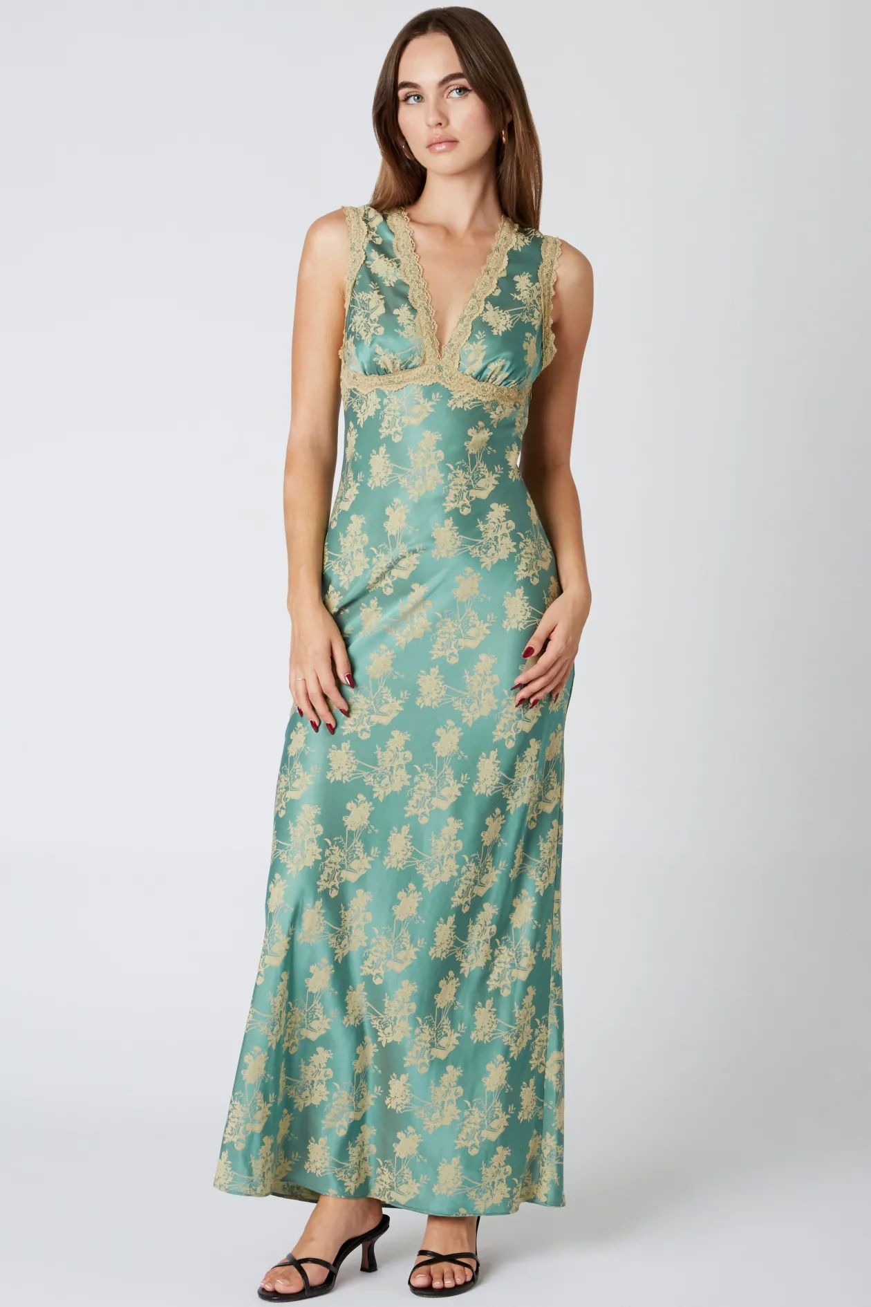 Jade Dream Slip Maxi Dress
