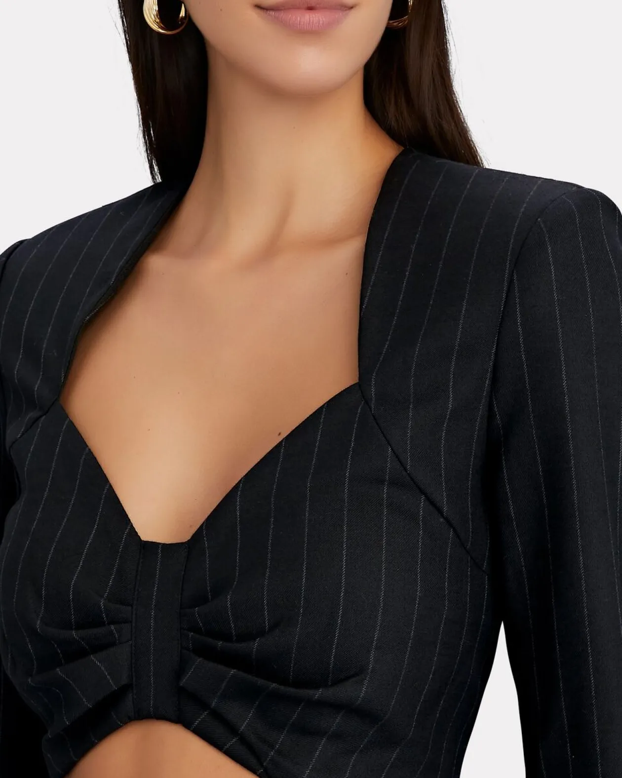 Janelle Pinstripe Top
