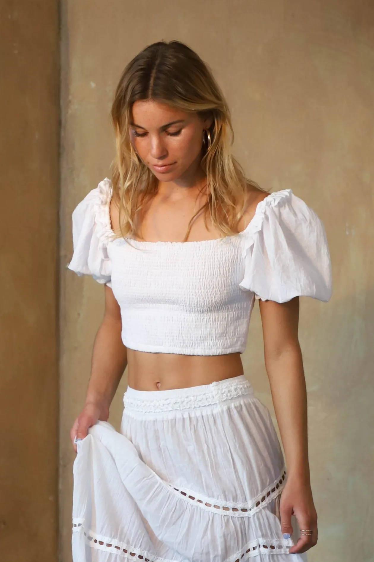 Jen's Pirate Booty Machado Top in Jibarita White