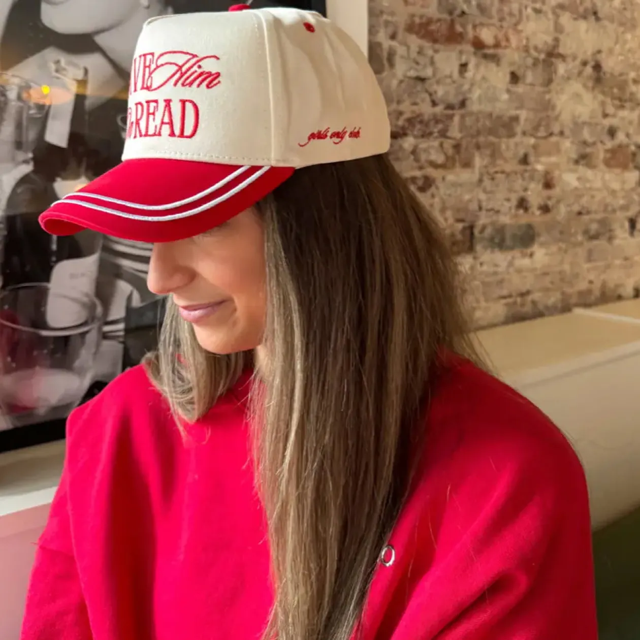 Leave Him on Read Vintage Trucker Hat