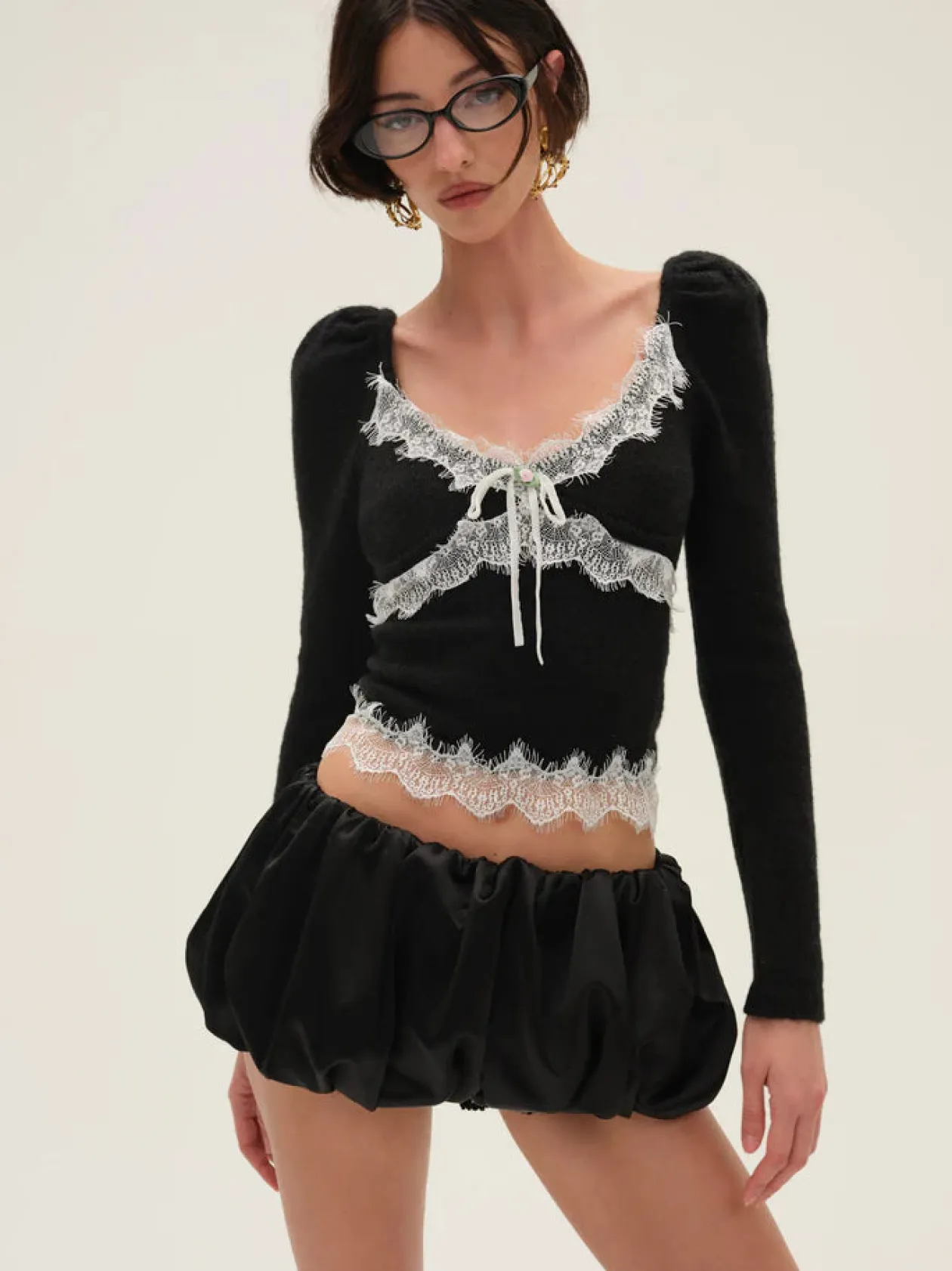 Lena Bubble Mini Skirt