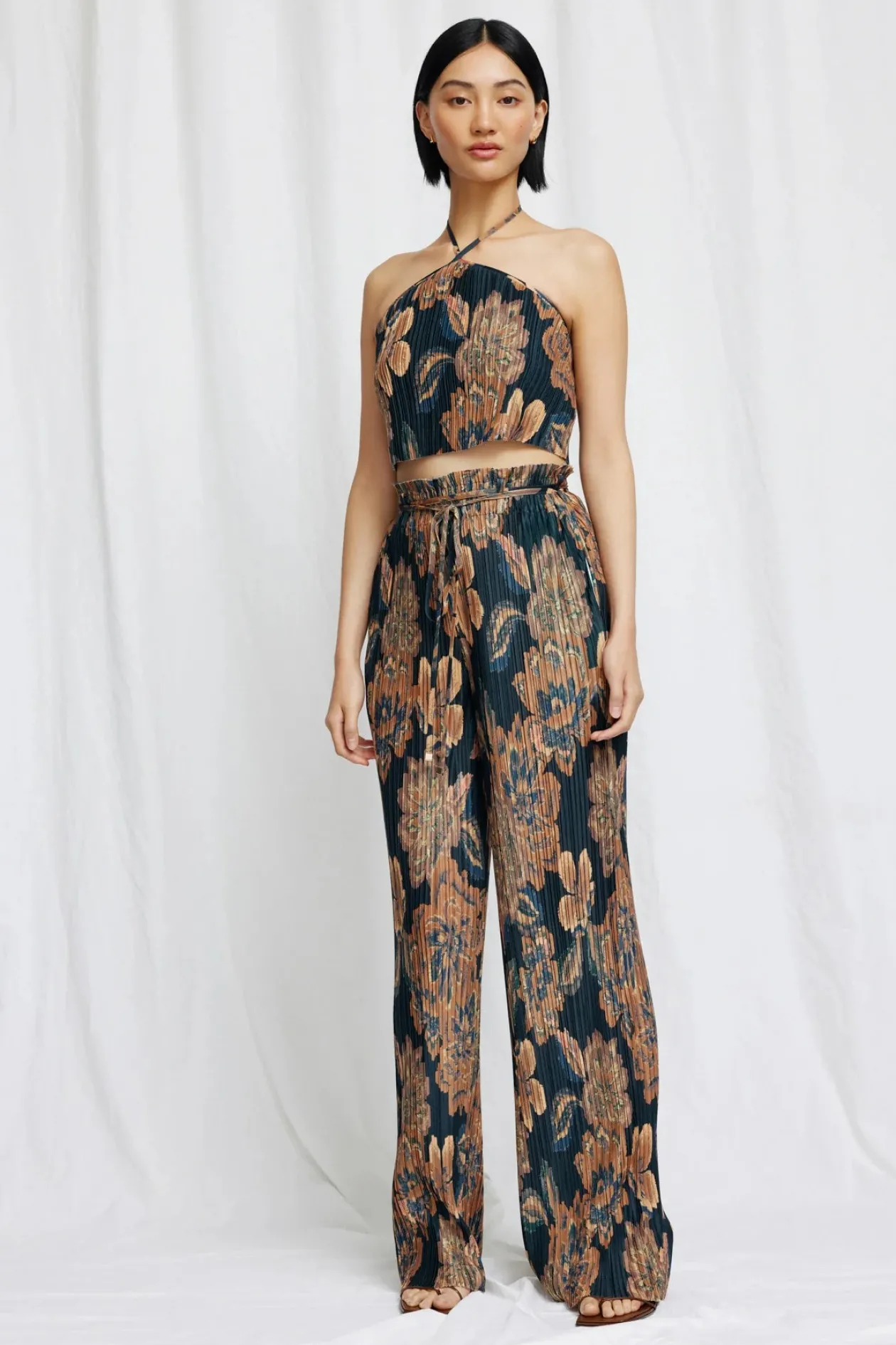 Lori Pant in Gold Tapestry