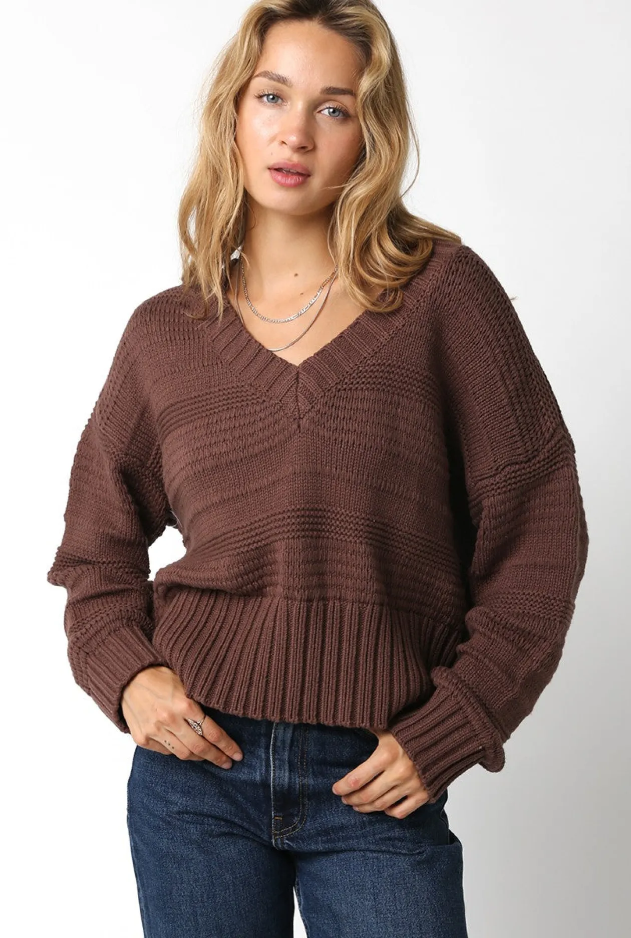Louise Sweater in Coffee Bean