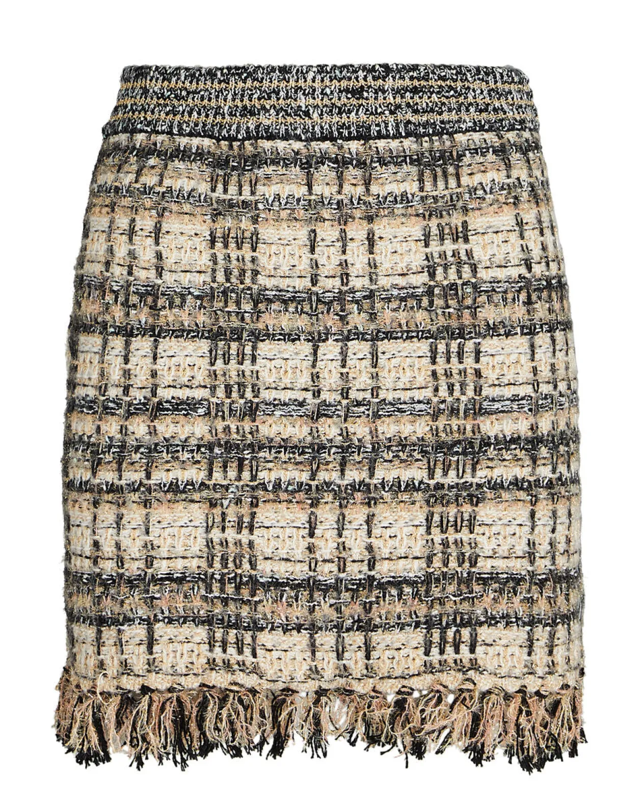 Loveshackfancy Balsam Knit Mini Skirt in Black