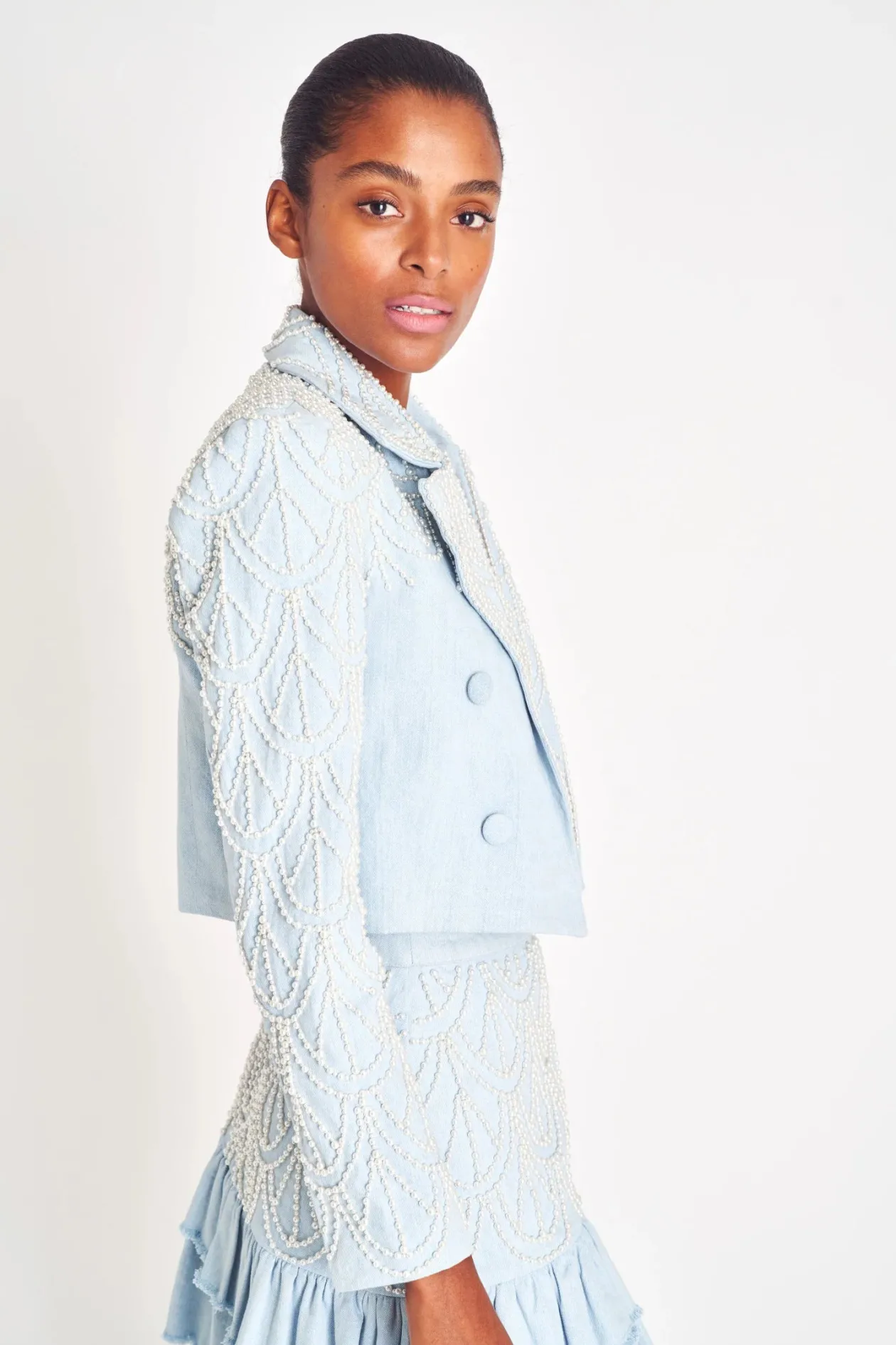 Loveshackfancy Carterio Crop Blazer