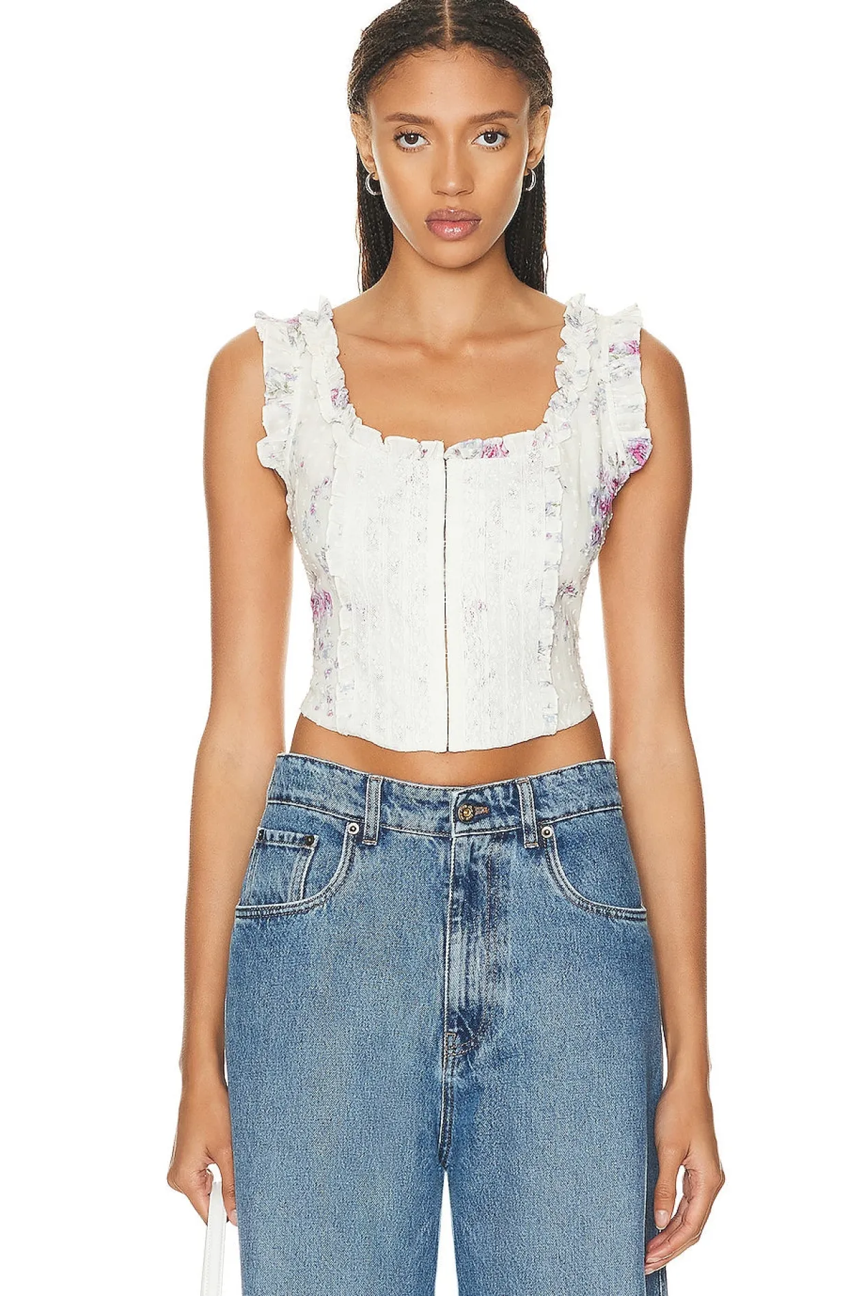 Loveshackfancy Georgie Bustier in Berry Medley