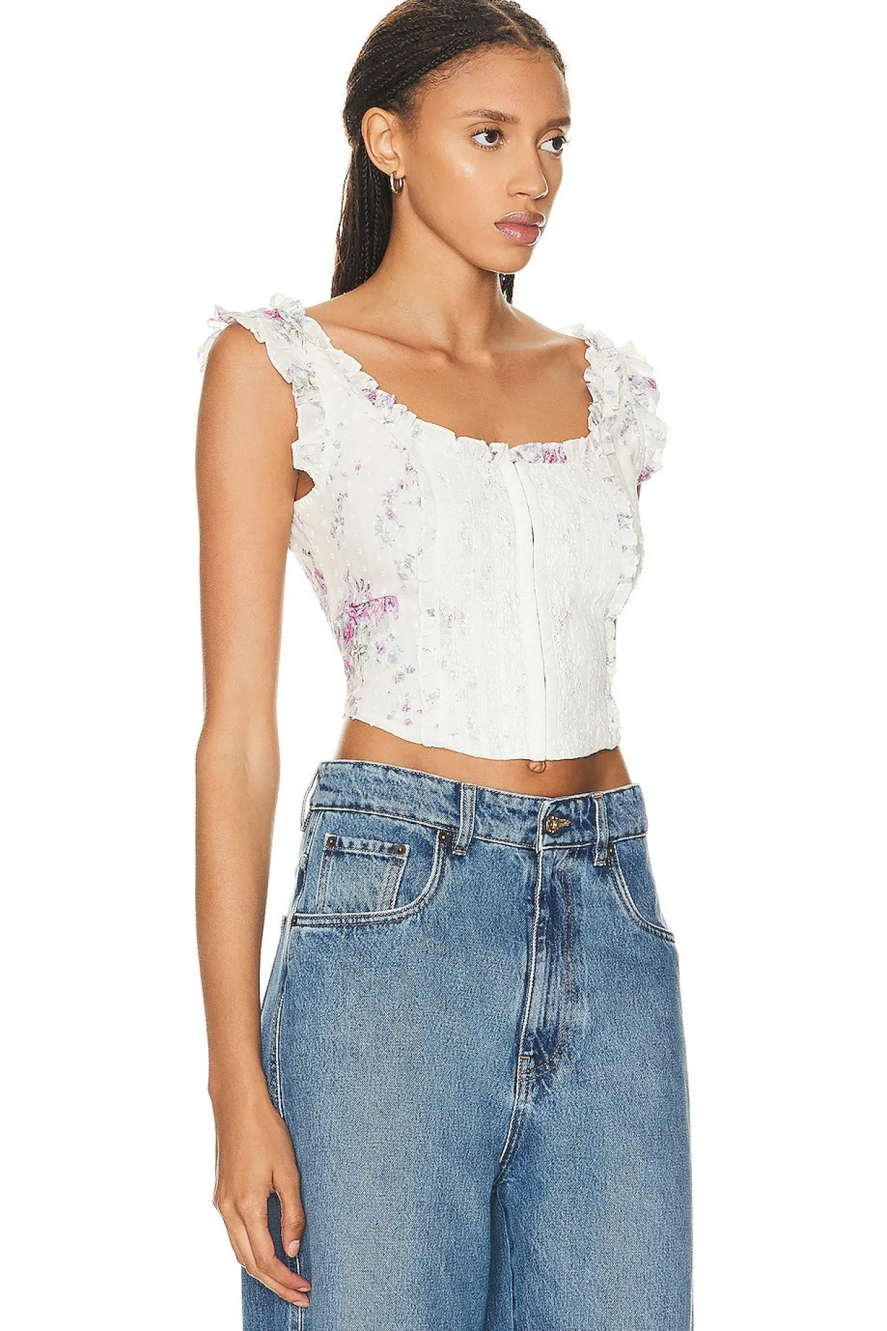 Loveshackfancy Georgie Bustier in Berry Medley