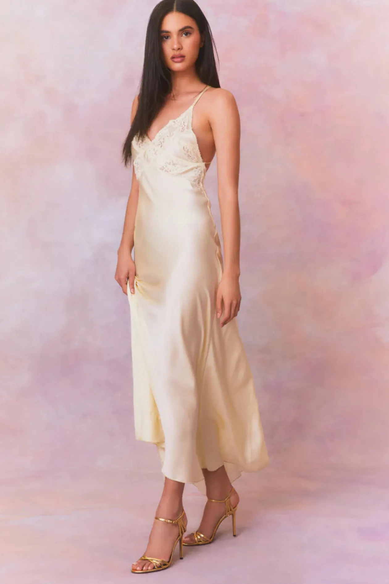 Loveshackfancy Kesslyn Slip Maxi Dress