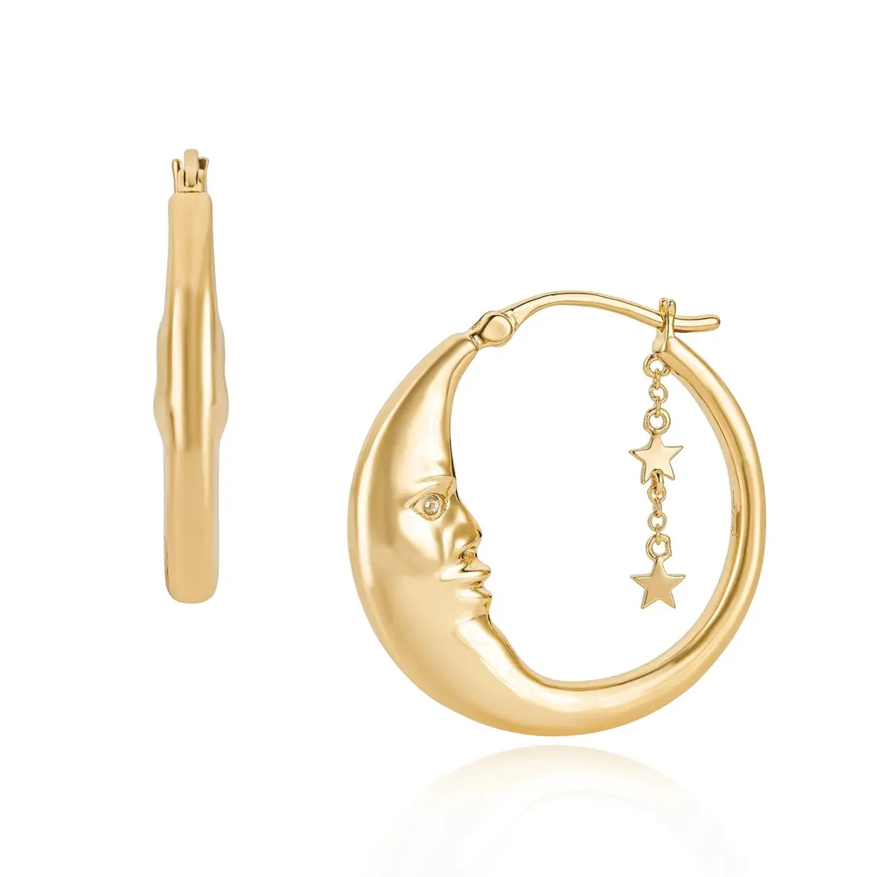 Luna Gold Hoops