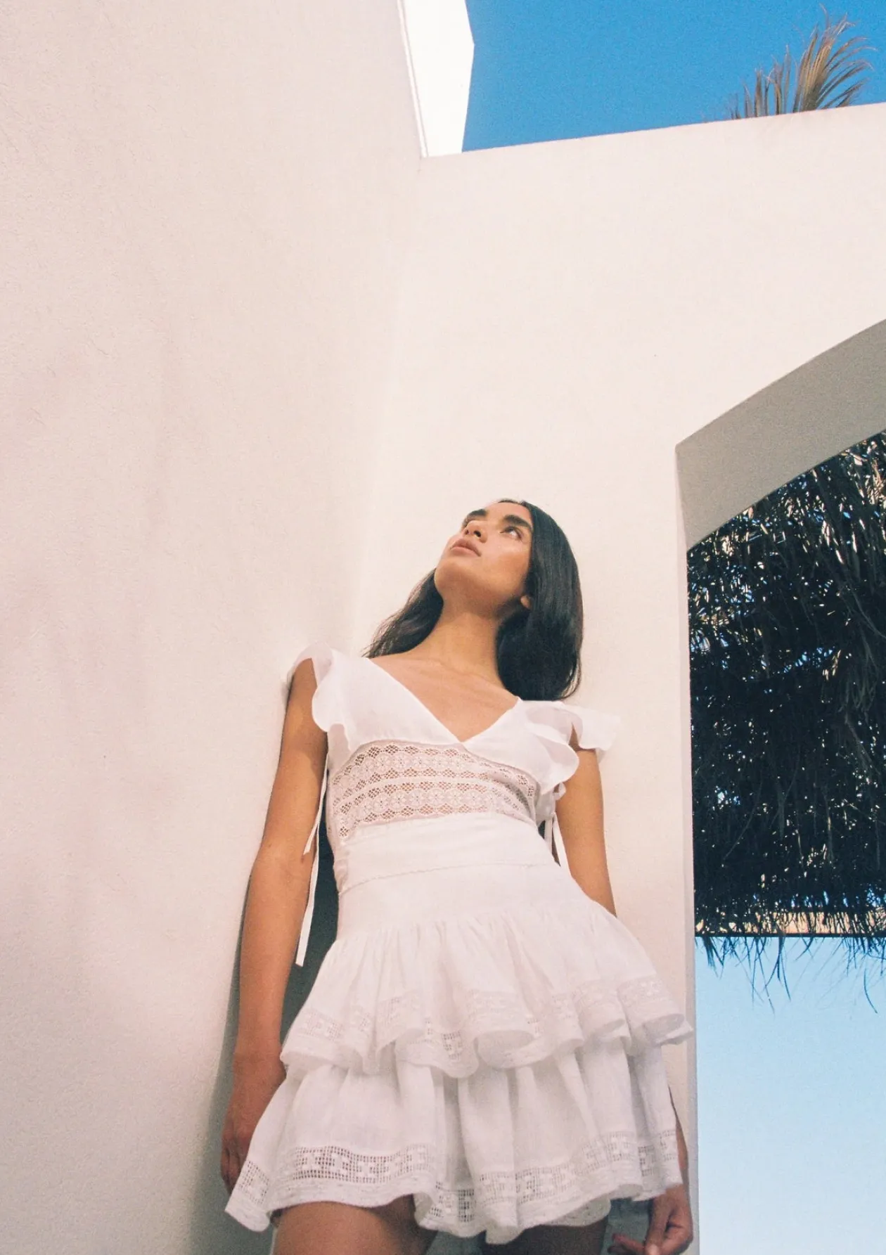 Maia Bergman Hadas Linen Dress in Ivory