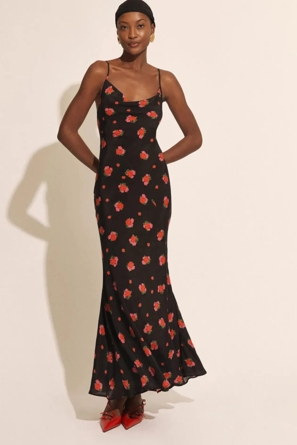 Monroe Cowl Neck Maxi Dress